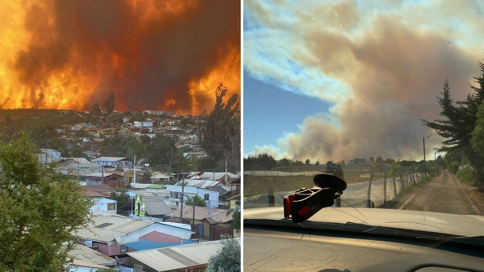 Incendio forestal habría afectado a 20 viviendas y consumido al menos 480 hectáreas en Valparaíso