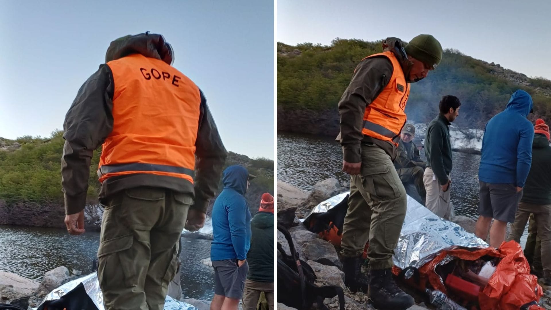 Pinto: Logran rescatar a joven lesionado que sufrió una caída en Laguna Huemul
