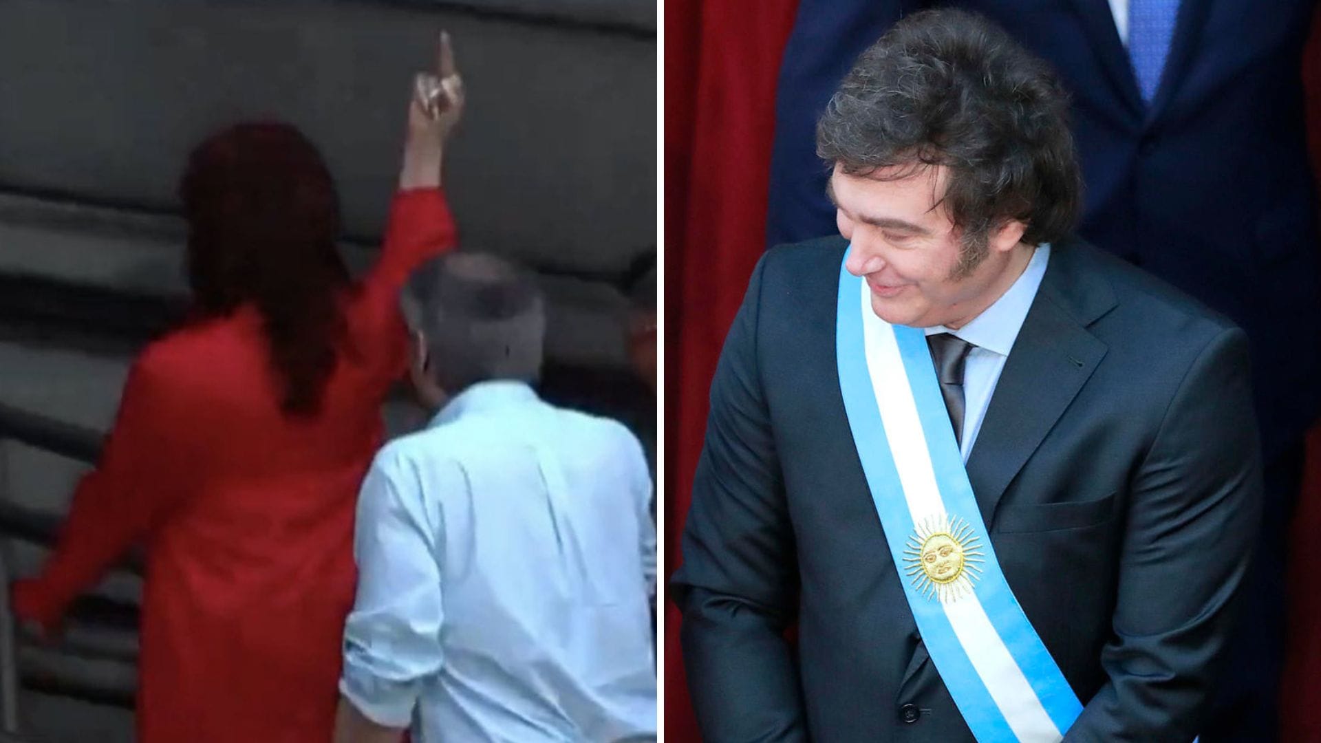 Cristina Fernández ingresó al Congreso de Argentina sacando el dedo del medio