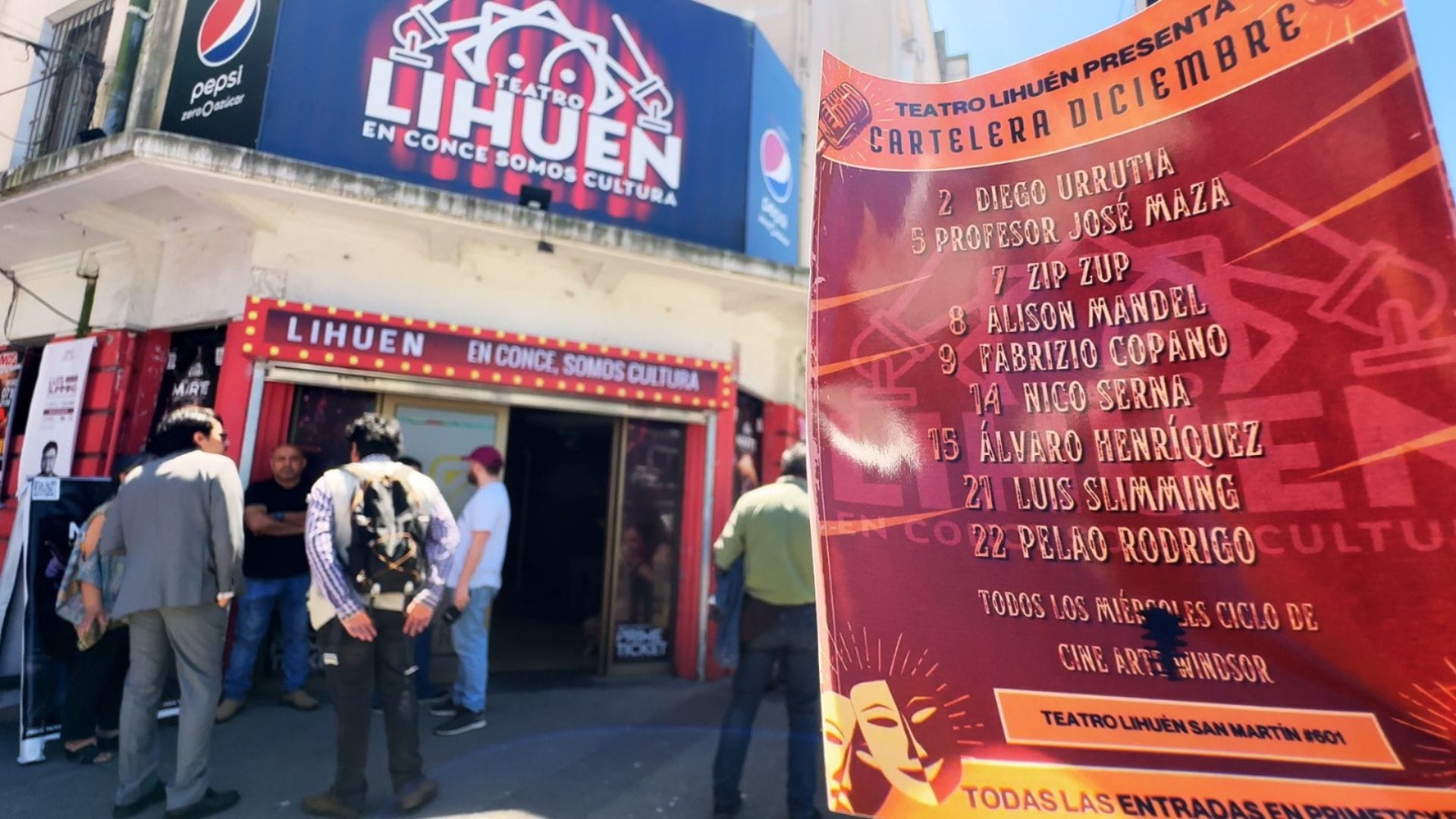 Lihuén inauguró Teatro-Bar en el ex Cine Windsor: Un espacio que une carcajadas y cultura en Concepción