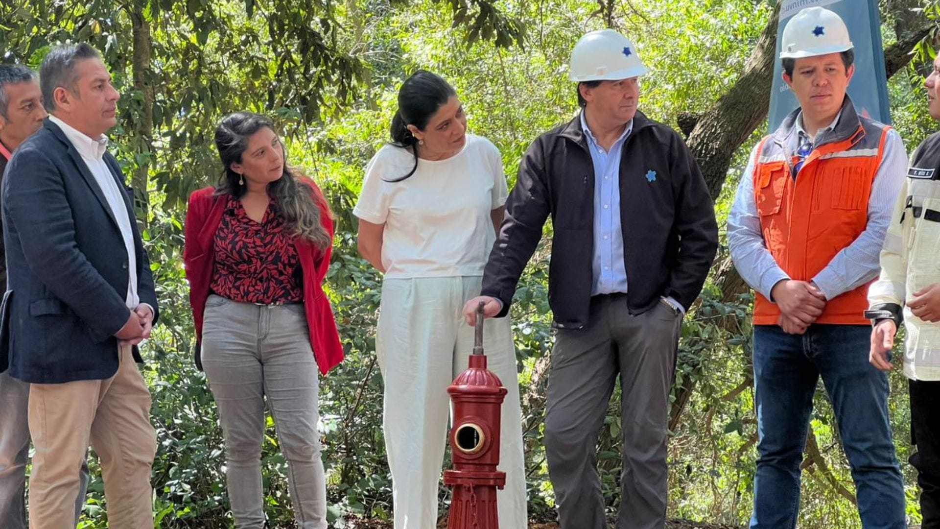 Inauguran grifo de alta presión en el Cerro Caracol para prevenir incendios forestales