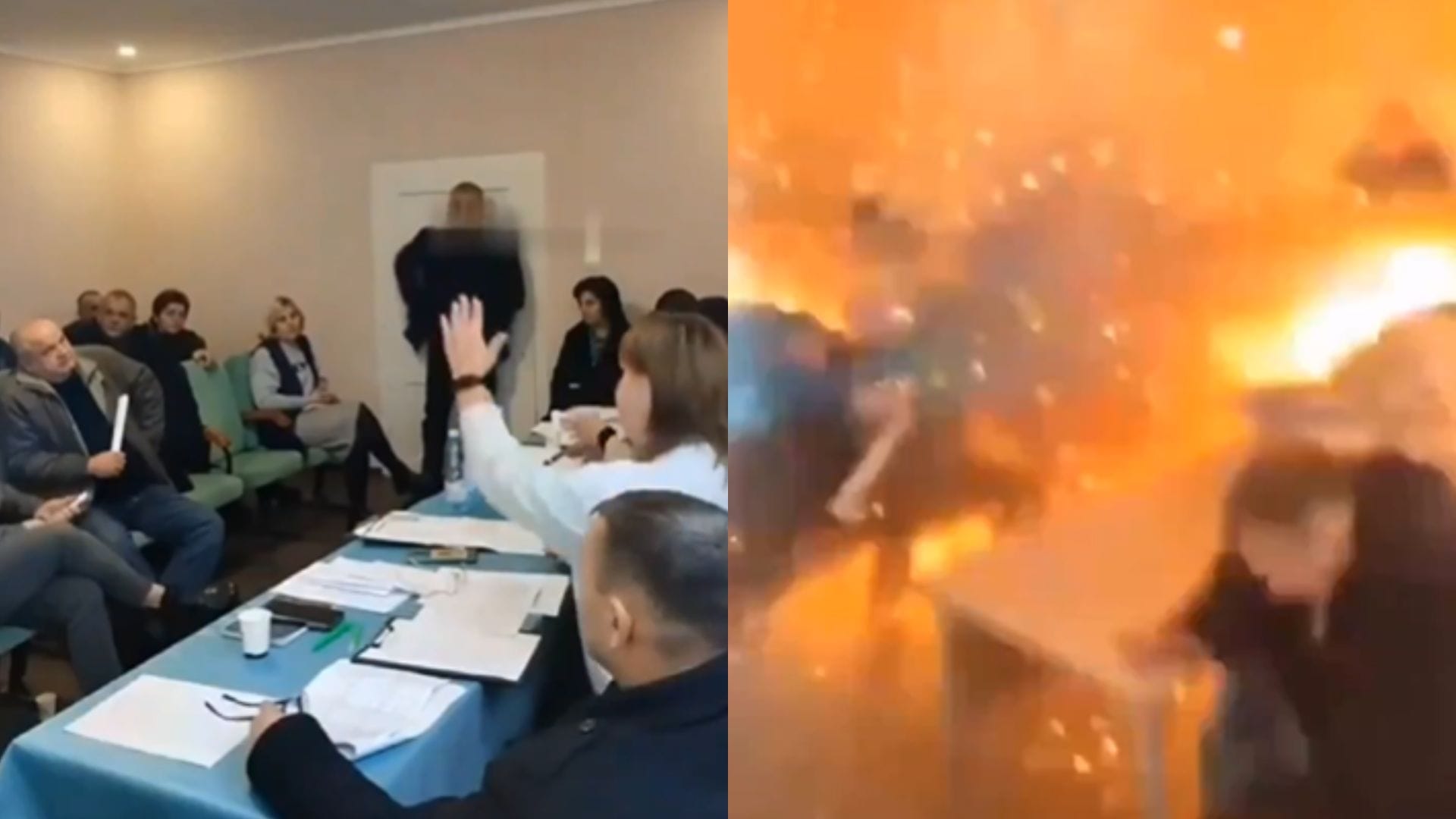 Hay 26 heridos y varios graves: Concejal detonó granadas en plena sesión municipal en Ucrania