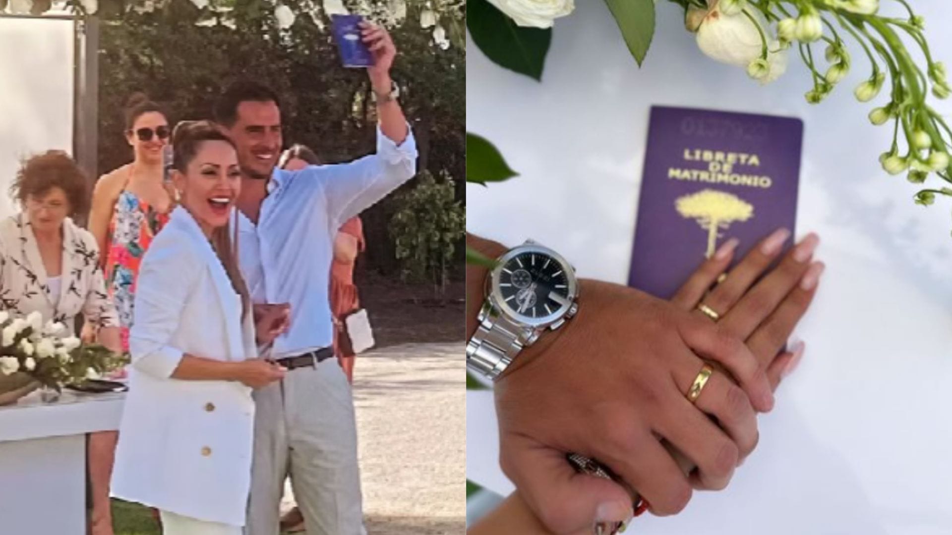 Vivan los novios: Marité Matus y Camilo Huerta celebran matrimonio con ceremonia familiar