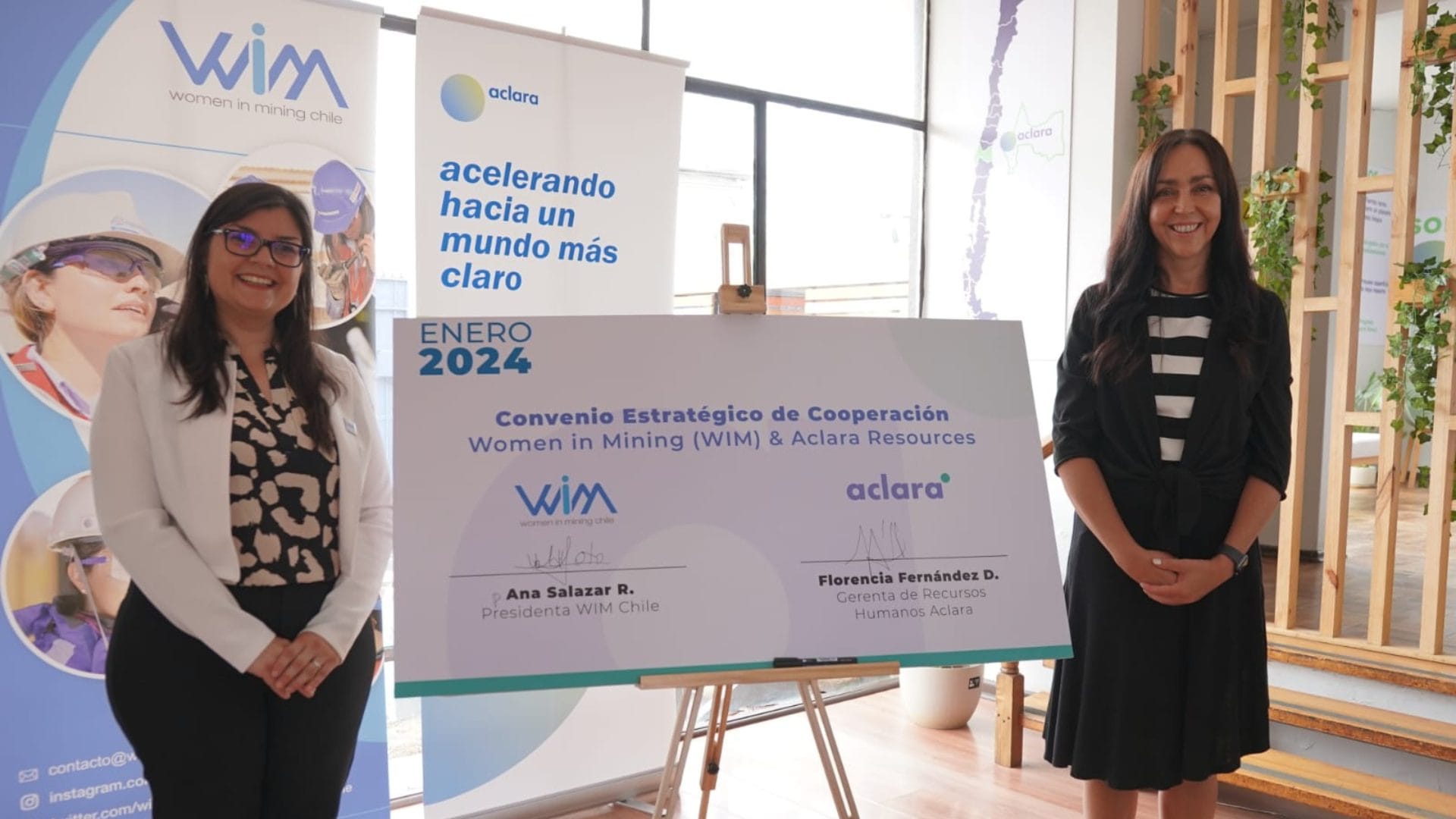 Aclara firma alianza con Women in Mining Chile para fortalecer la inclusión y desarrollo de las mujeres en minería