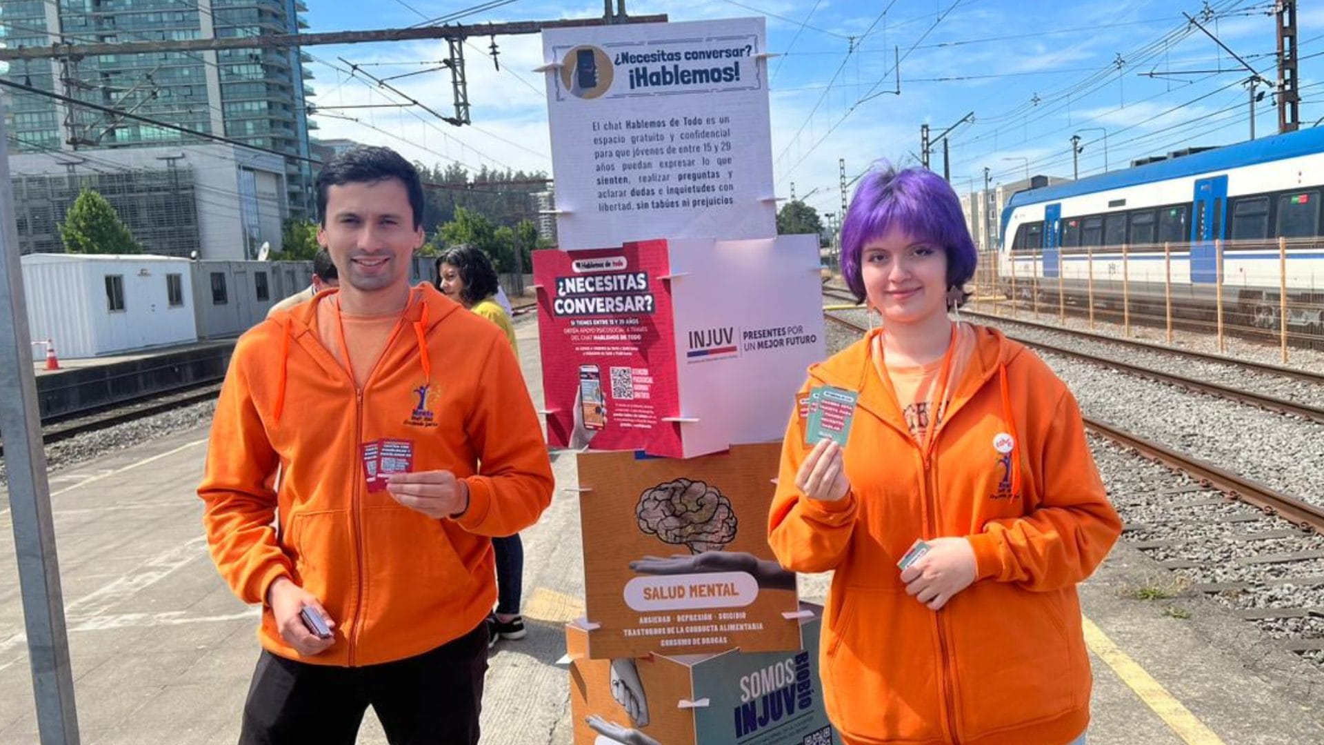 “Hablemos de Todo”: Inician campaña en el Biotren para prevenir suicidios en jóvenes