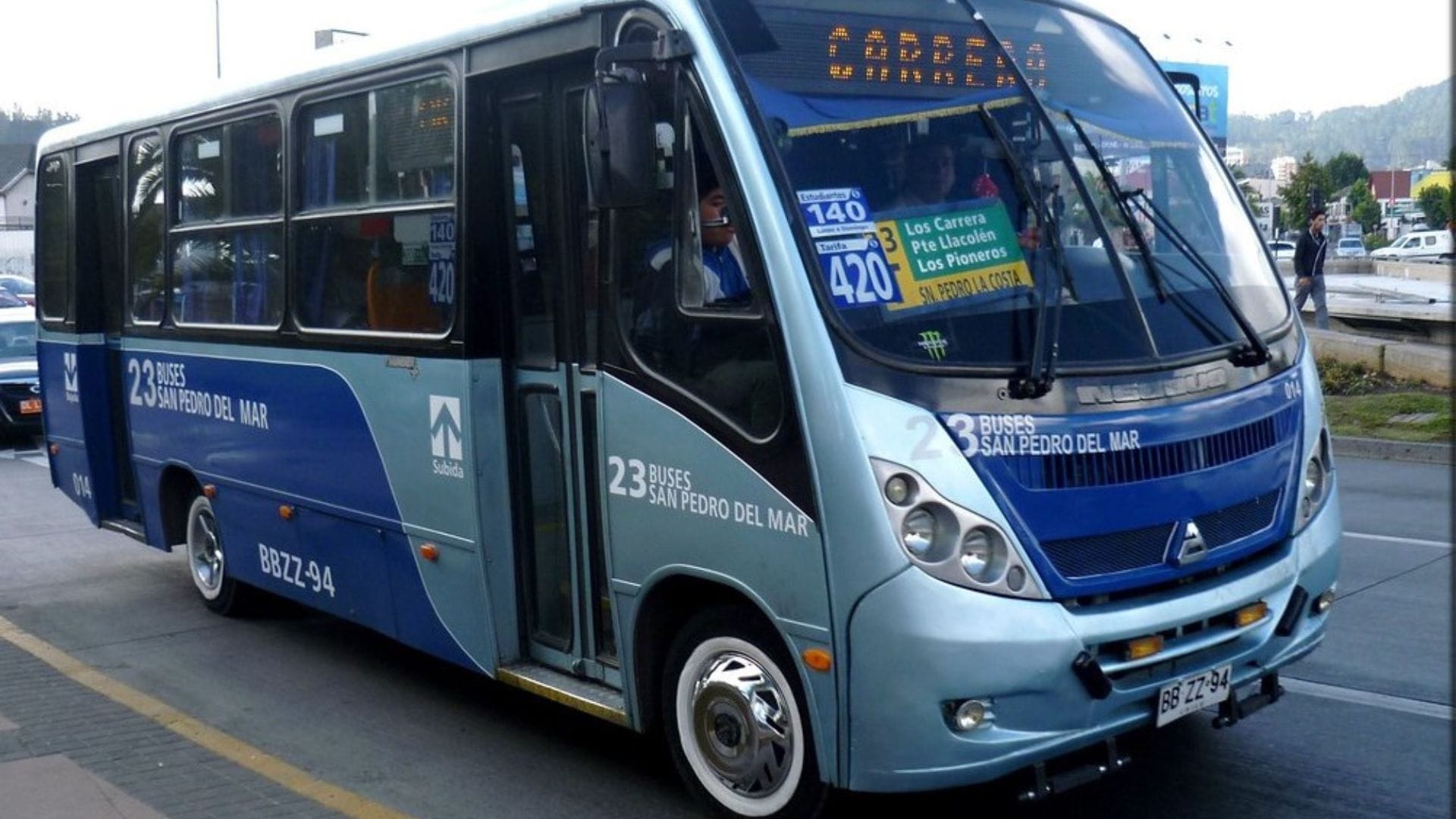 Chofer de línea de buses San Pedro del Mar debió trasladar de emergencia a madre y su bebé