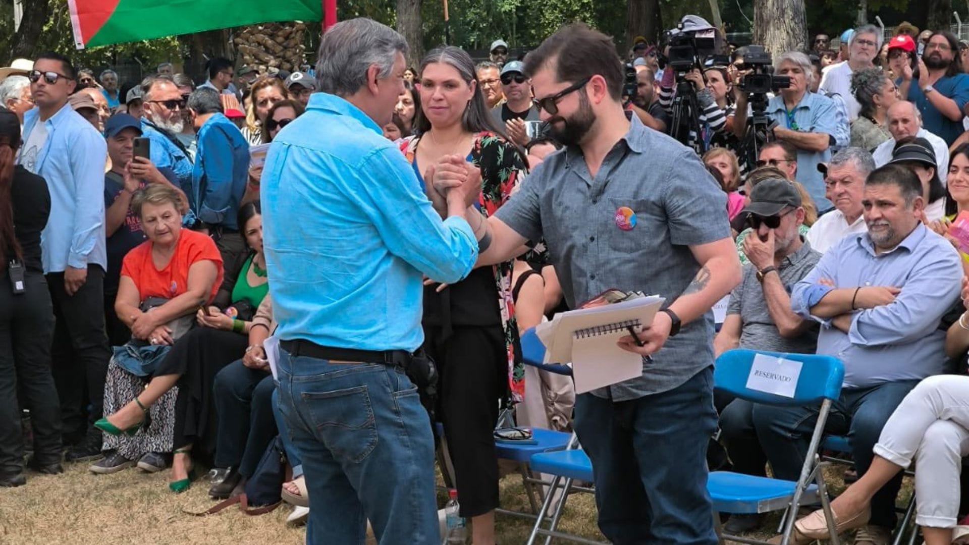 Presidente Boric llamó a la unidad y disciplina en Fiesta de los Abrazos del PC