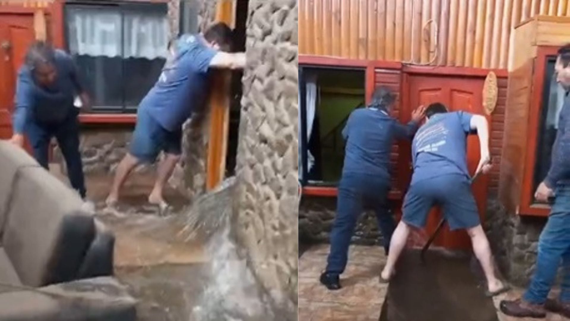 A horas del Año Nuevo: Rotura de matriz de agua instalada bajo las casas inunda viviendas en Concepción