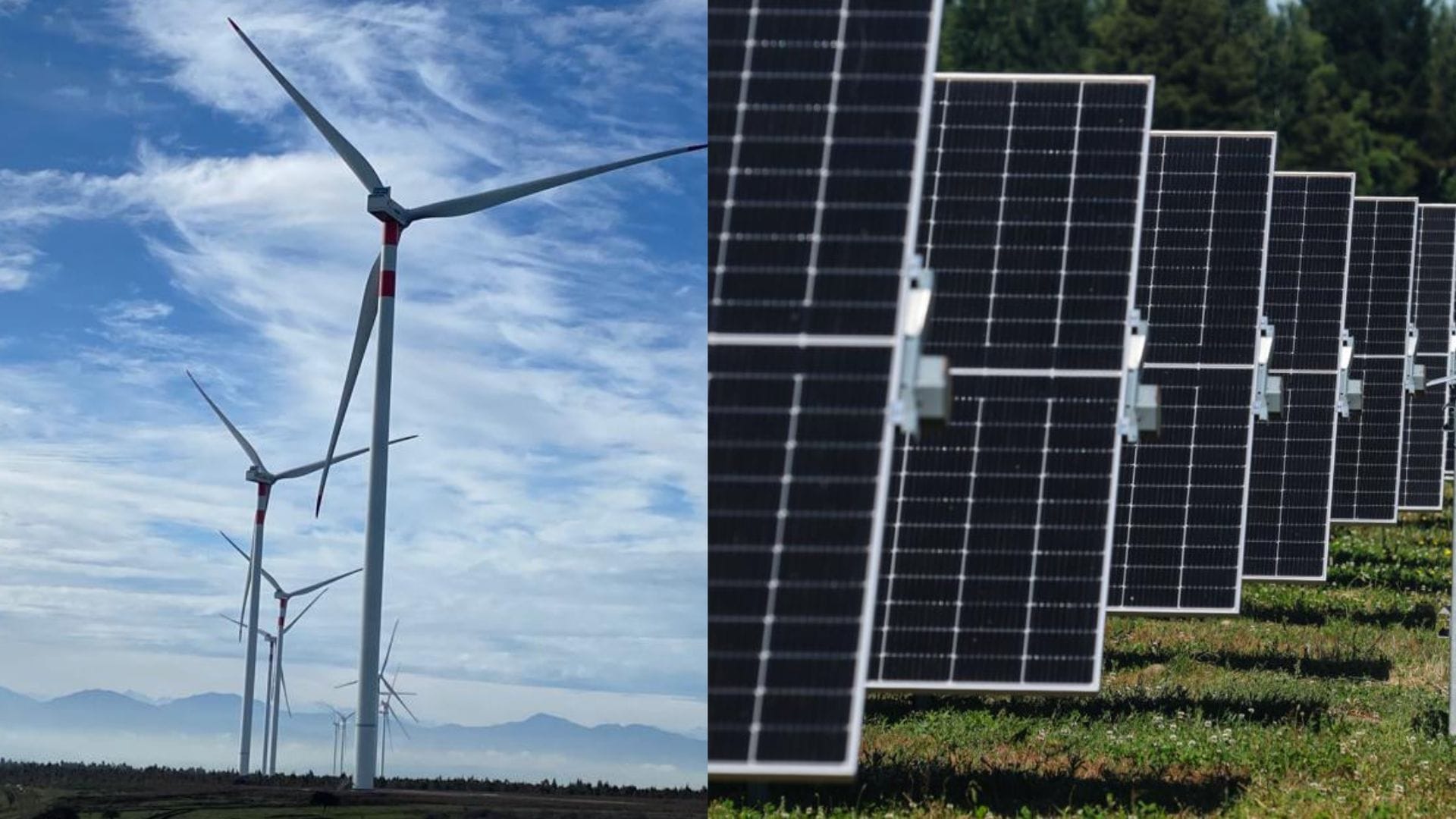 Un paso más hacia la descarbonización en el Biobío: La suma de energía solar y eólica superó la generación térmica