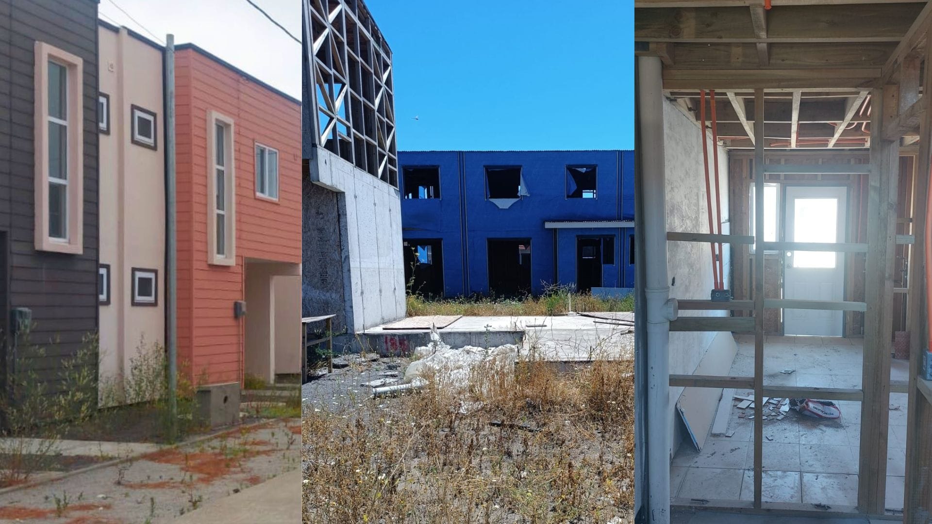 Denuncian abandono de obras habitacionales en San Pedro de la Paz: Vecinos pagan guardias que cuidan viviendas para evitar tomas