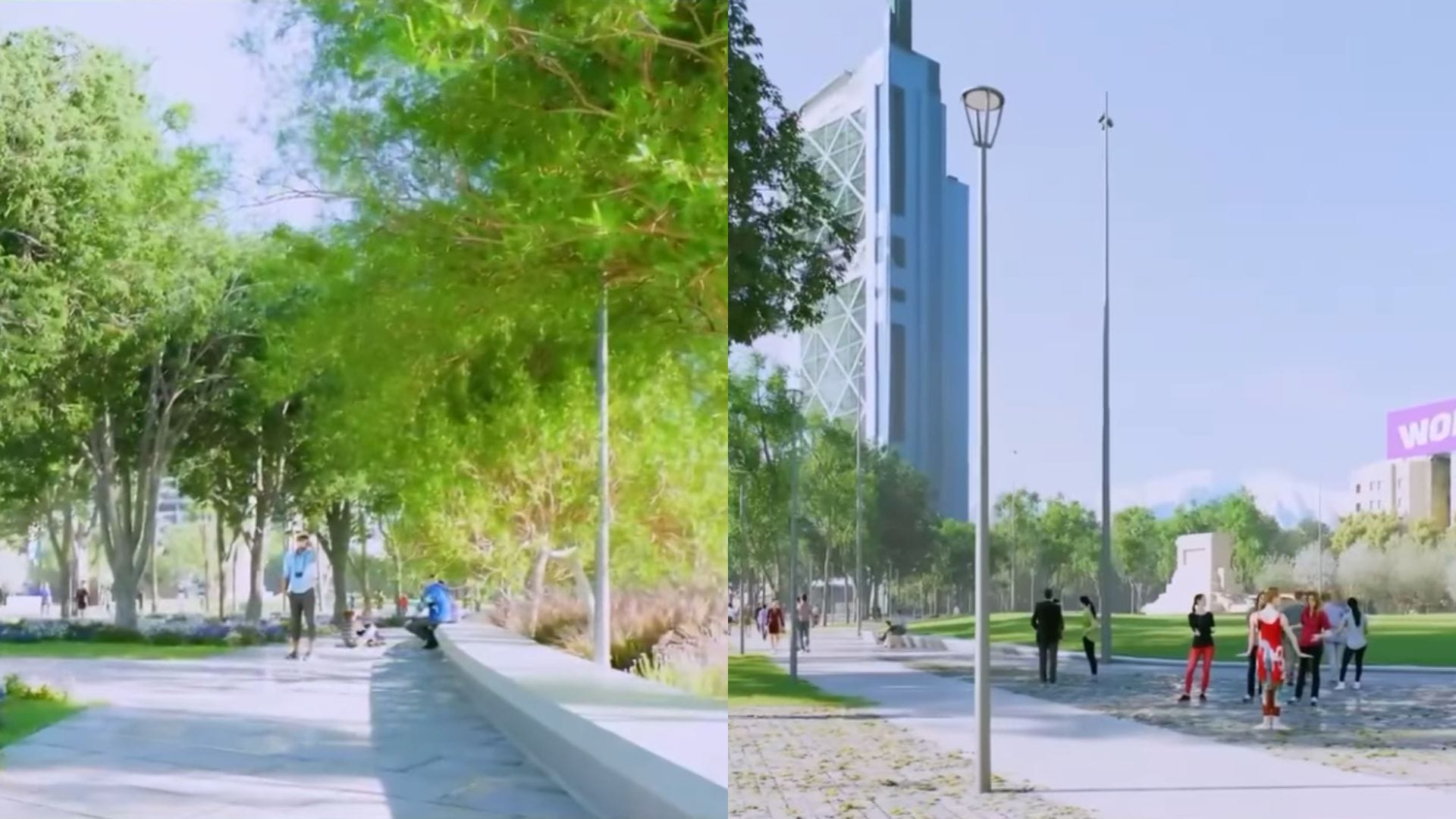 Nueva Plaza Italia con más árboles y menos tráfico vehicular: Así es el video del proyecto