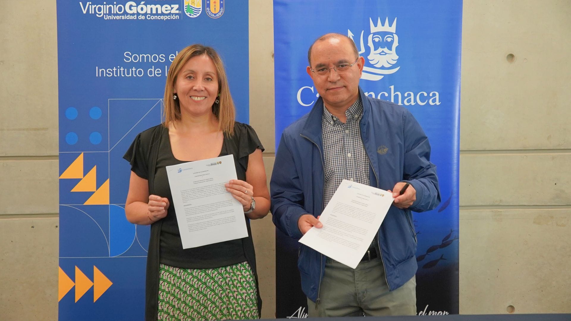 IP Virginio Gómez y Camanchaca firman convenio: Buscan potenciar procesos productivos y logísticos en el Biobío