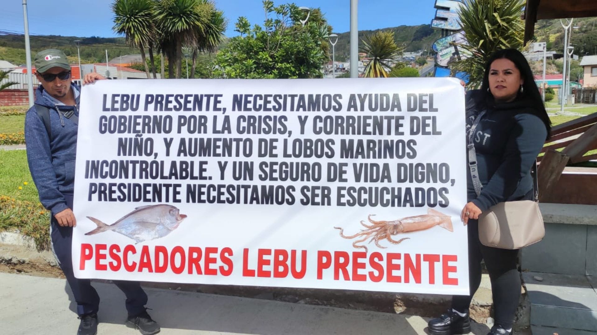 Pescadores de Lebu se movilizan en Concepción por crisis en el puerto: Denuncian abandono de las autoridades