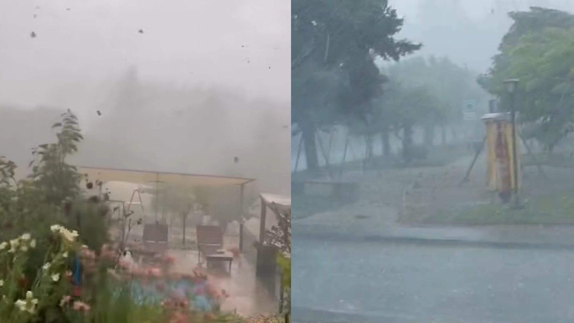 En pleno verano: Registran fuerte lluvia de granizos en Rere