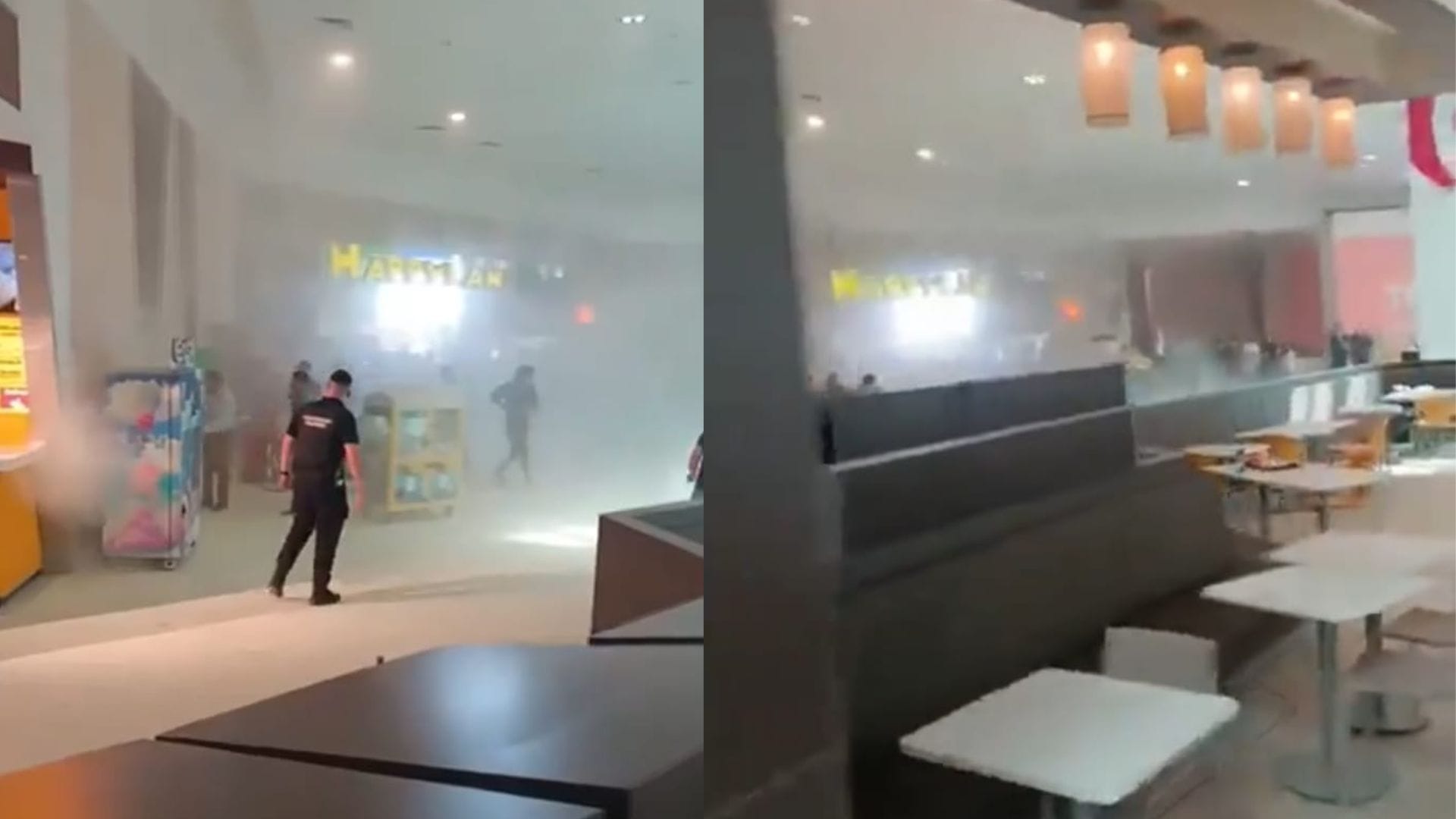 Evacúan patio de comidas del Mallplaza Trébol en Talcahuano por principio de incendio