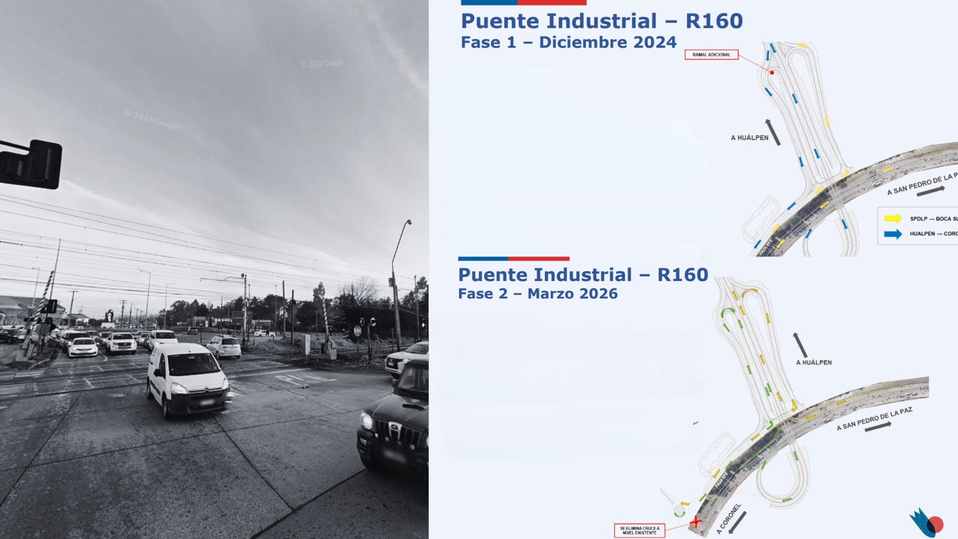 Confirman cierre definitivo del fatal cruce ferroviario de Boca Sur en San Pedro de la Paz