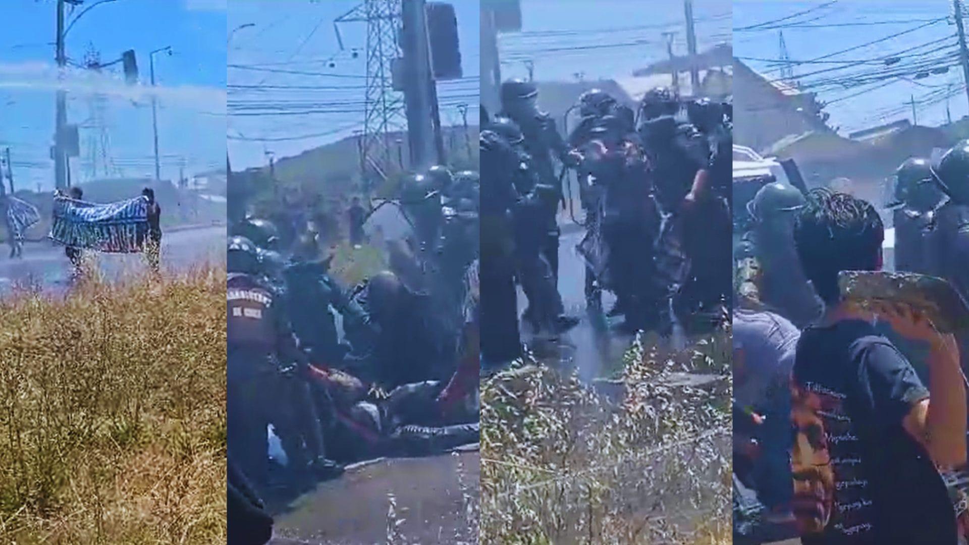 Dos detenidos en protesta en favor de comuneros de la CAM en huelga de hambre en Concepción: Gendarmería interpuso recurso de protección