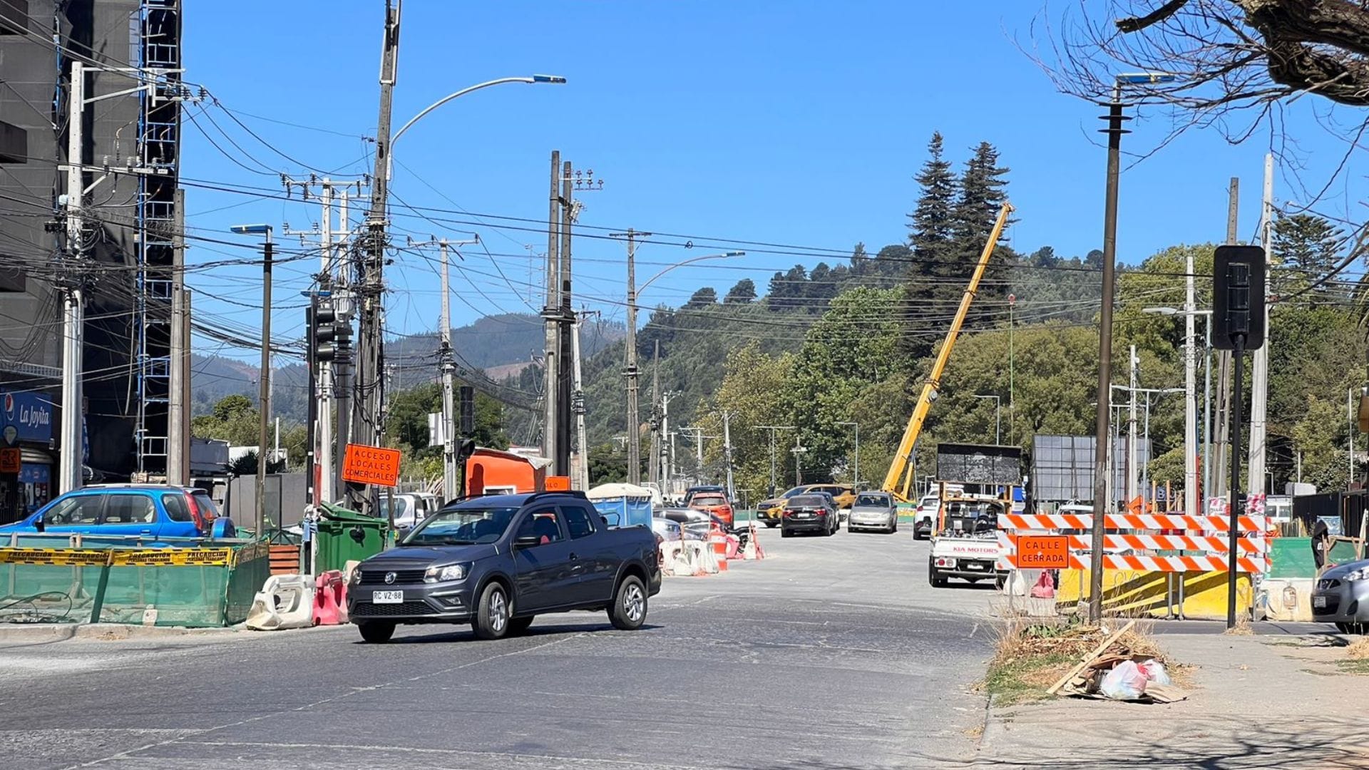 75% de avance presentan mejoras en Avenida Collao frente a la UBB