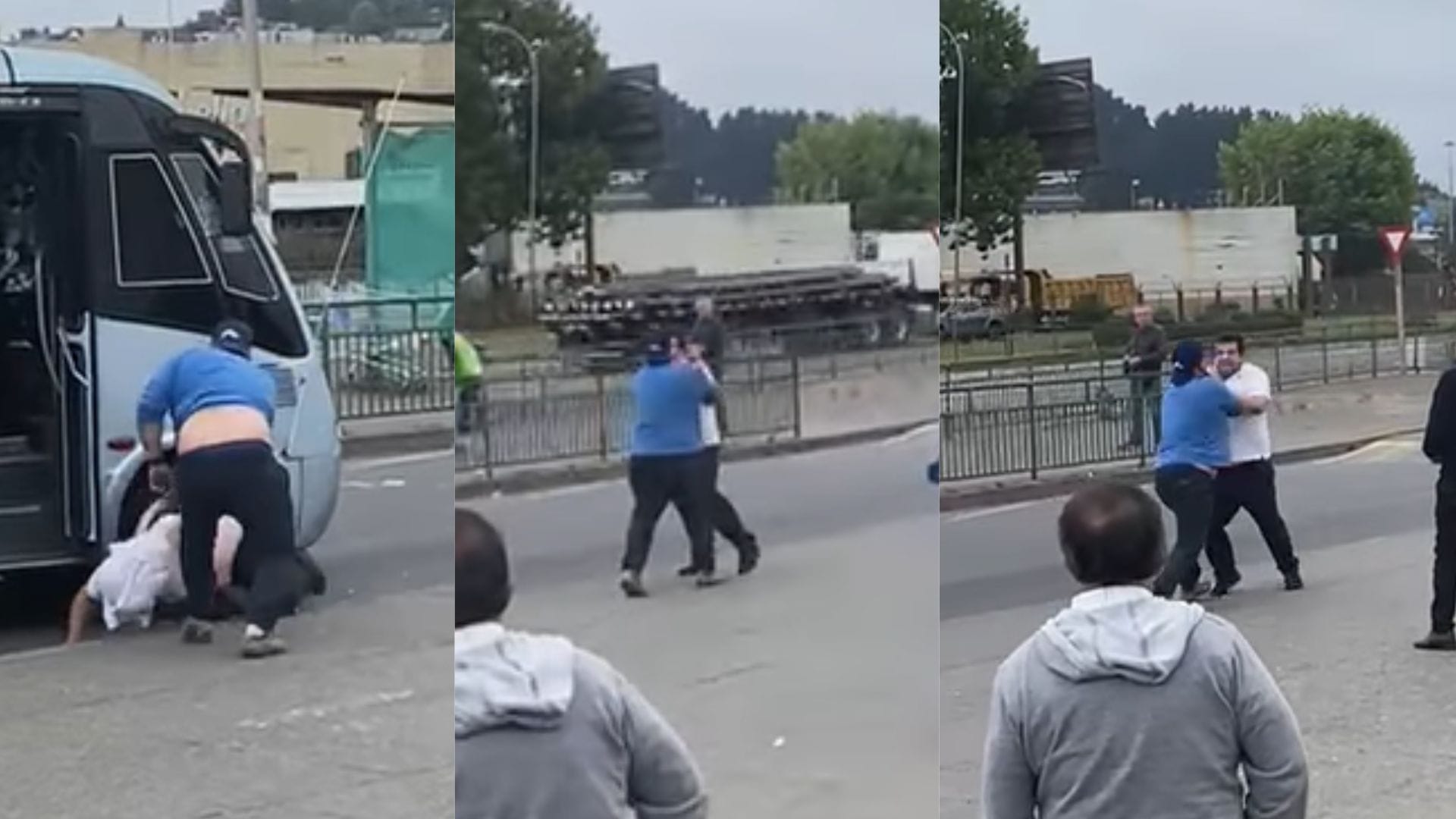 Confirman desvinculación de conductor involucrado en pelea en paradero del Gran Concepción
