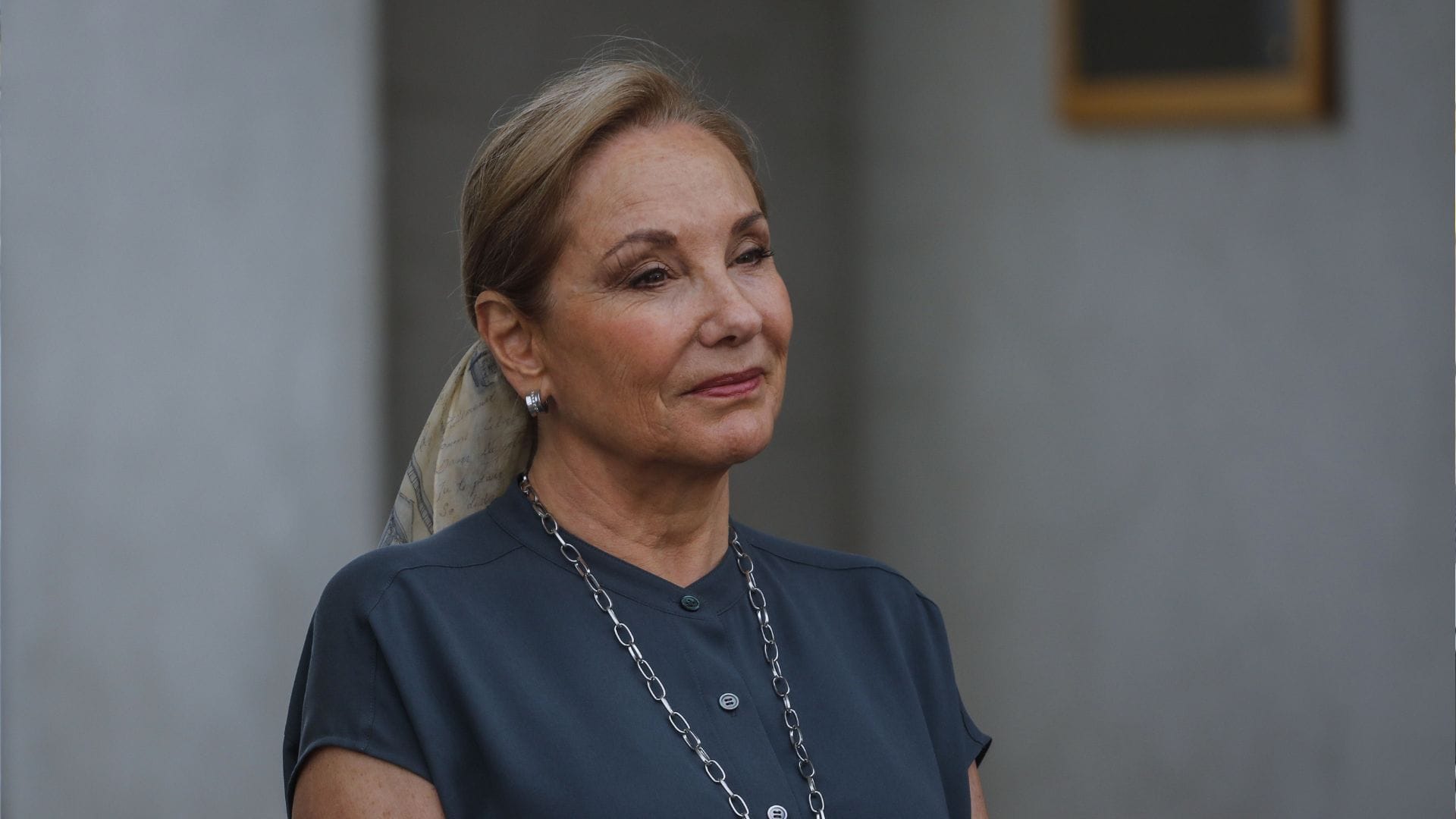 Cecilia Morel se despide emocionada de asistentes al velorio de Sebastián Piñera