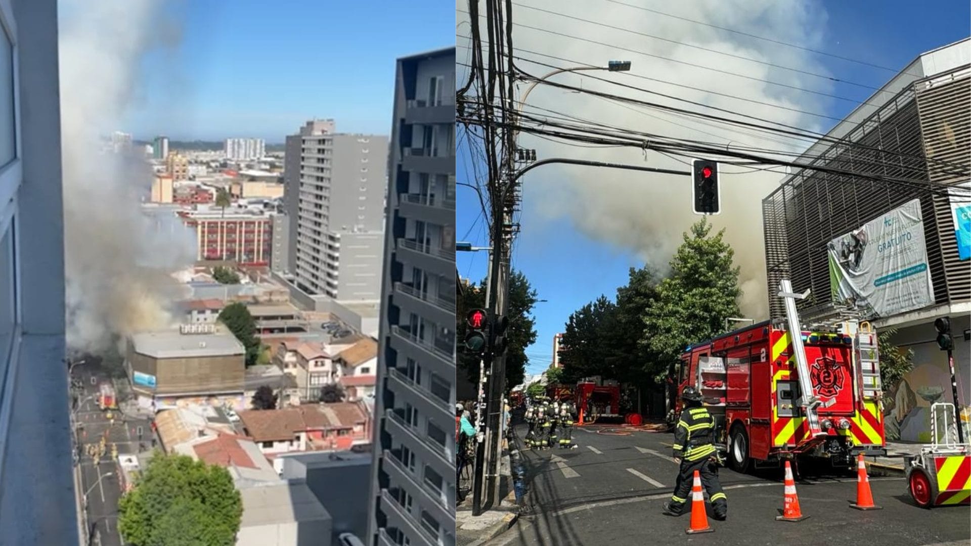 Alarma de incendio en el centro de Concepción: Bomberos acuden a calle Freire y Orompello