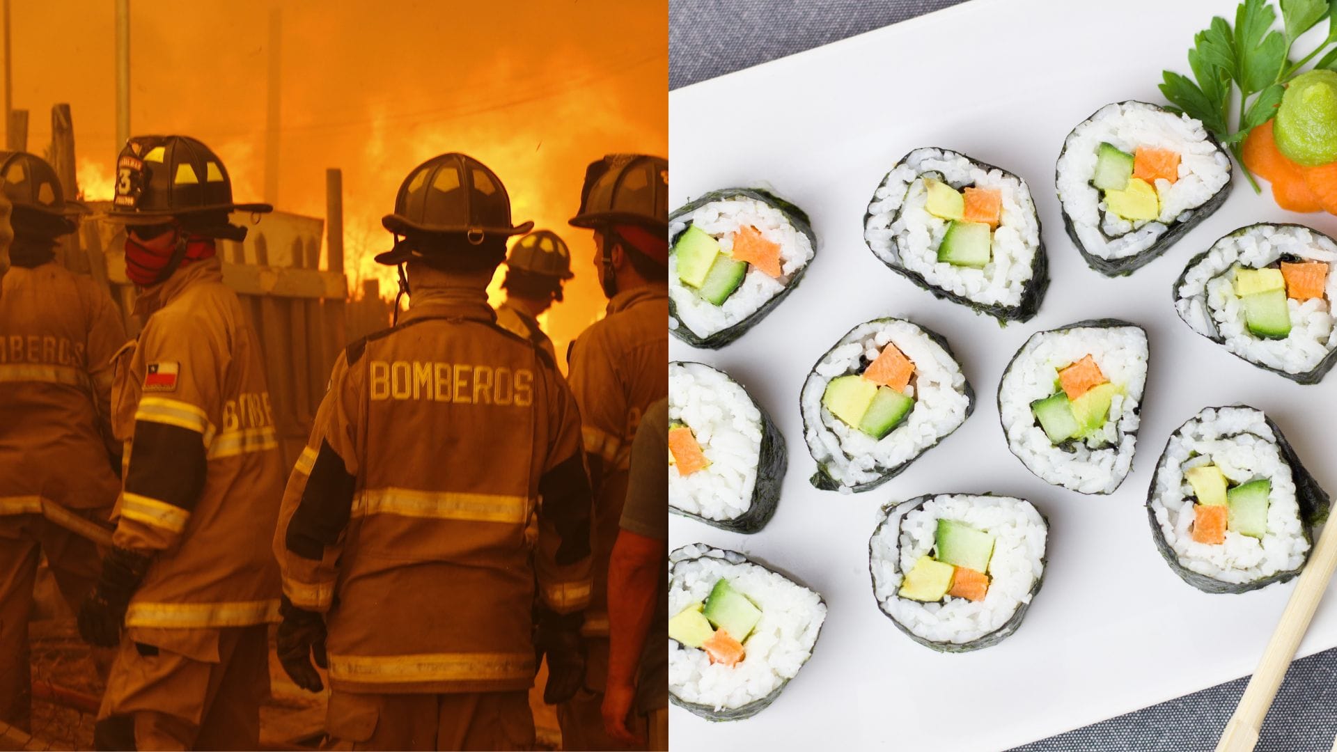 “De mal gusto”: Cadena de sushi se llena de críticas por insólita donación a Bomberos en medio de incendios