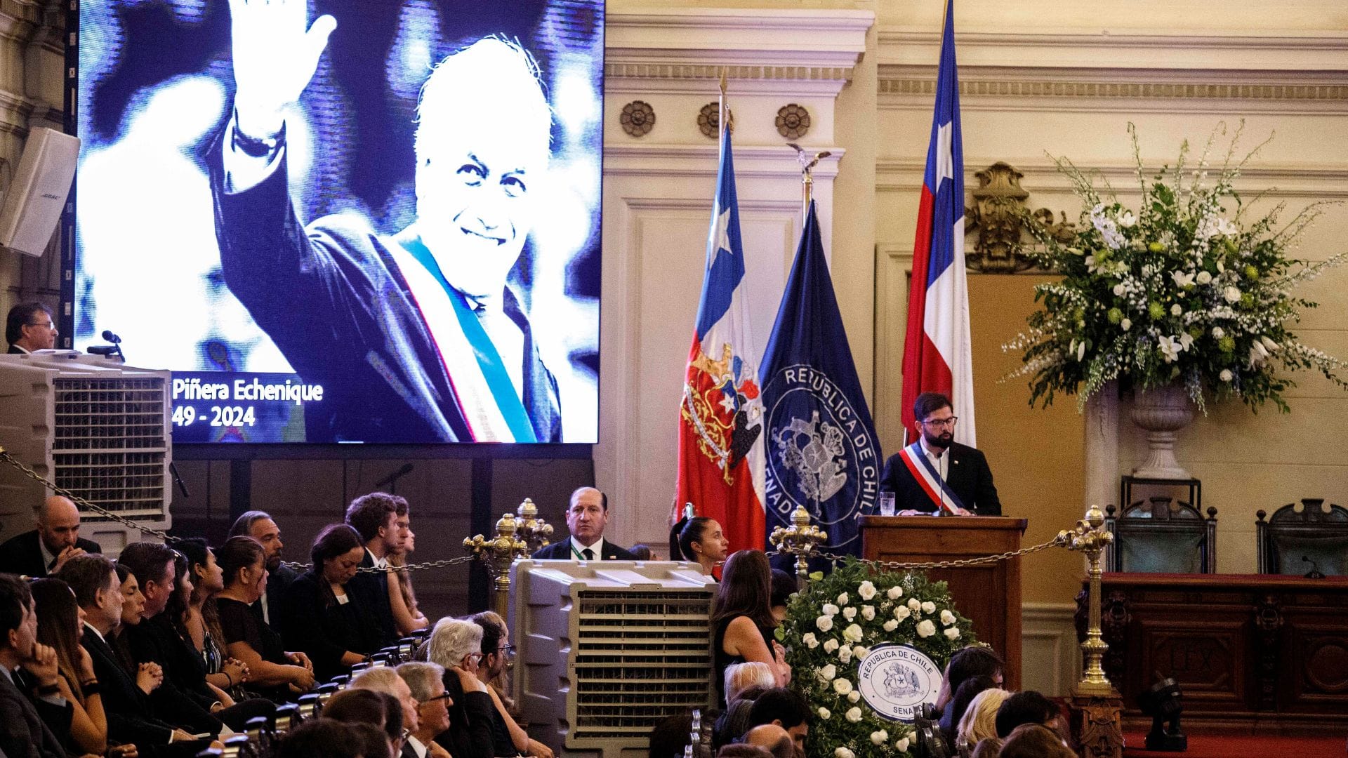 Boric en el funeral de Piñera: “Su legado es reivindicar los acuerdos, abrazar el entendimiento y actuar con sentido de urgencia”