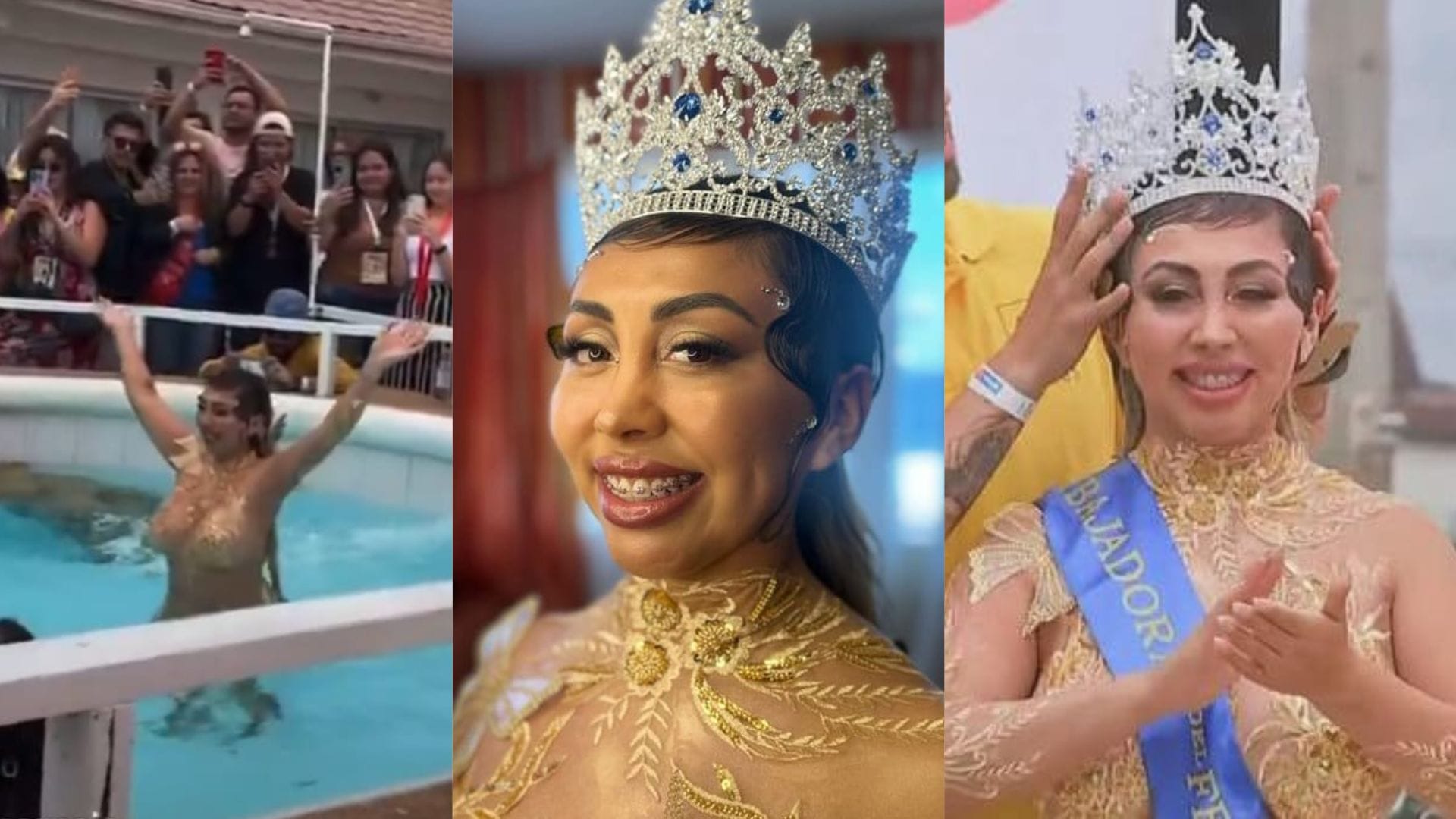 Tras ser coronada como embajadora de Viña 2024: Así fue el particular piscinazo de Naya Fácil