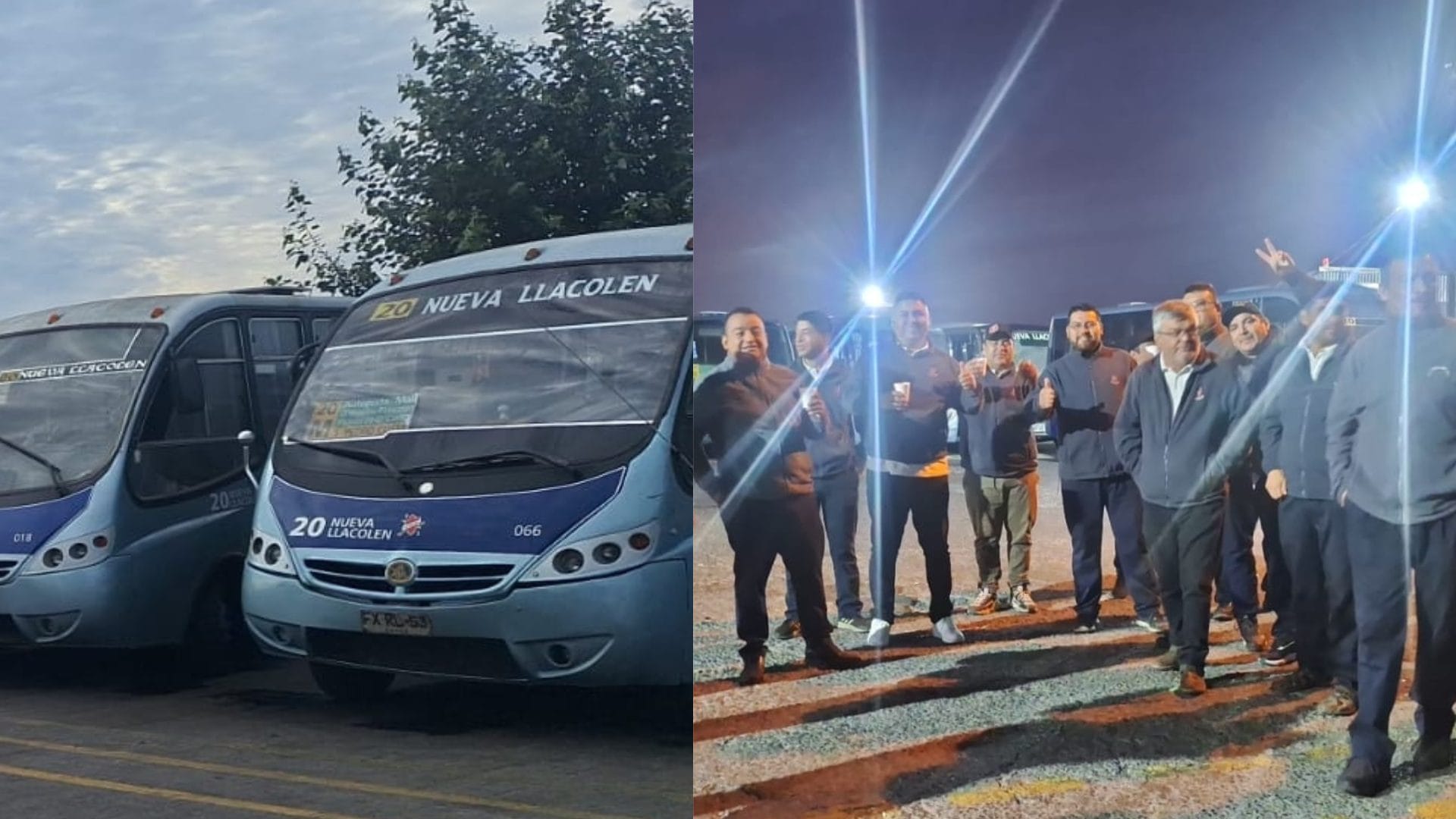 Conductores de micros Nueva Llacolén en paro indefinido: Acusan vulneraciones a sus derechos
