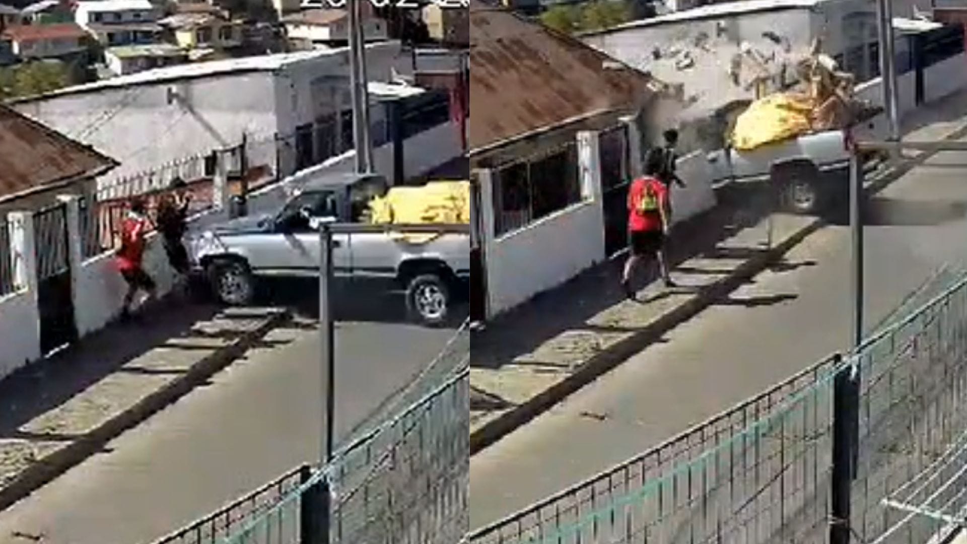Jóvenes se salvaron de milagro de ser atropellados por camioneta en Valparaíso