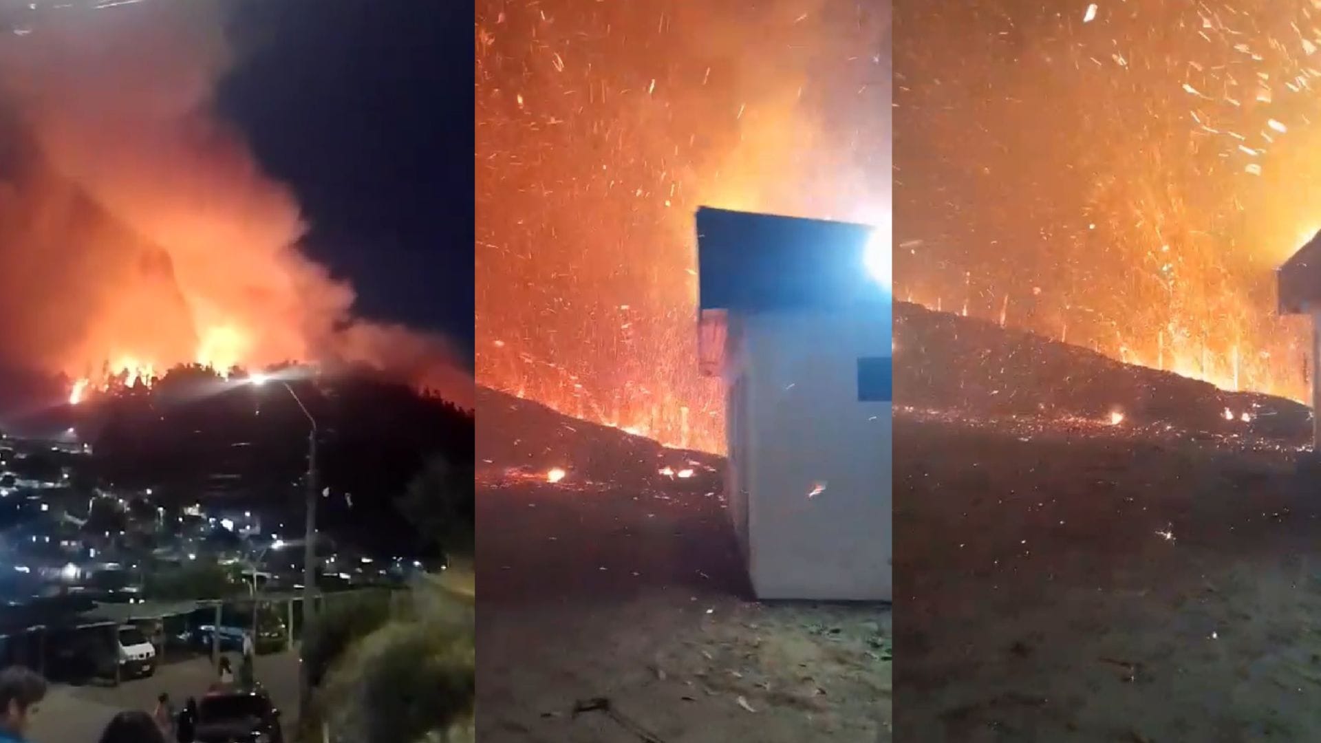 Alerta roja en Constitución por incendios forestales: Foco alcanzó a planta de agua potable