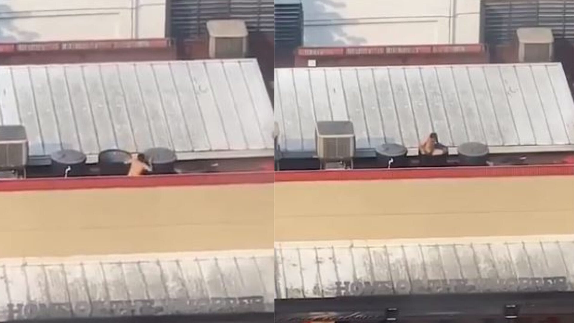 Insólito: Captan a persona bañándose sin ropa en el tanque de agua de un Burger King