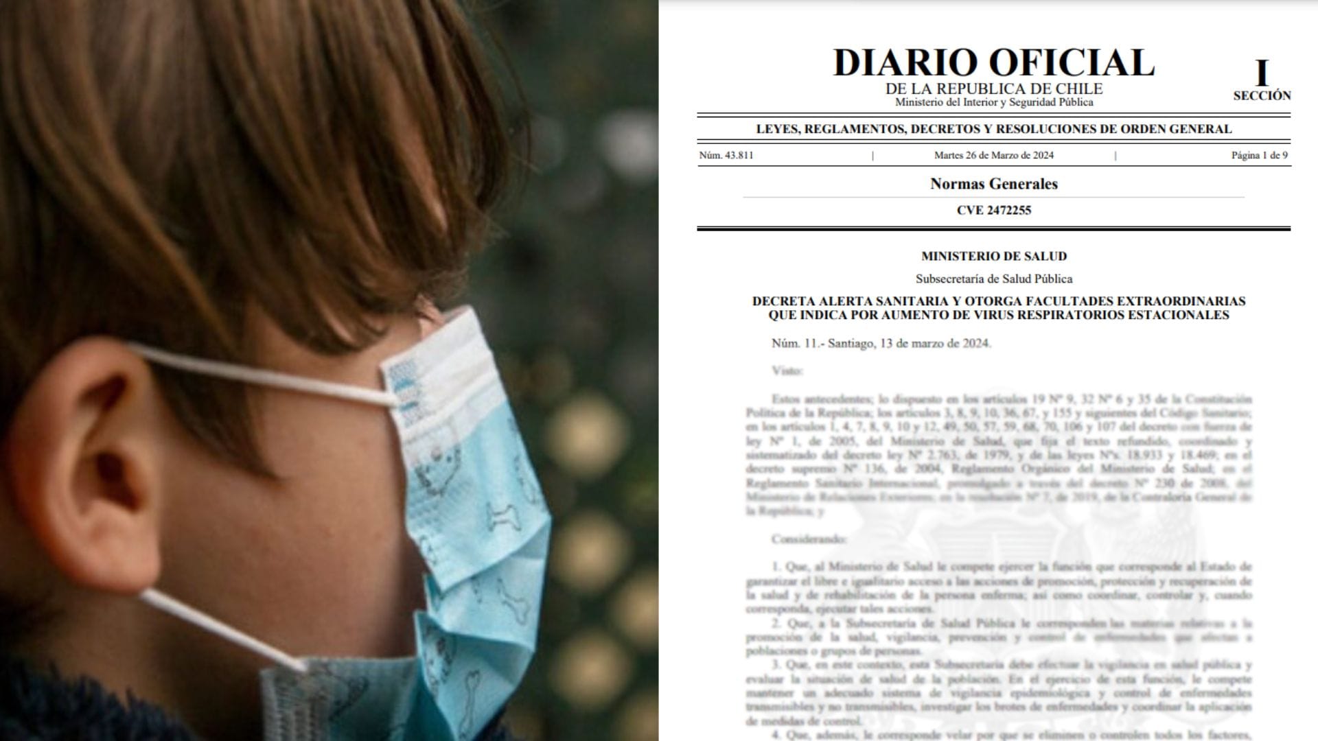El insólito error en la publicación de la Alerta Sanitaria del Diario Oficial