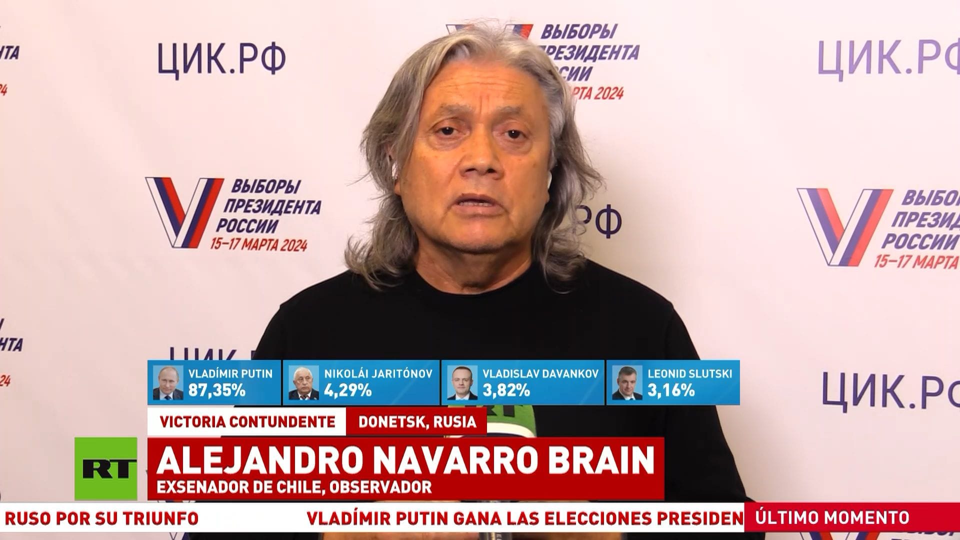 “Proceso democrático y libertario”: Alejandro Navarro y su participación como observador en las elecciones que le dieron un quinto mandato a Vladímir Putin