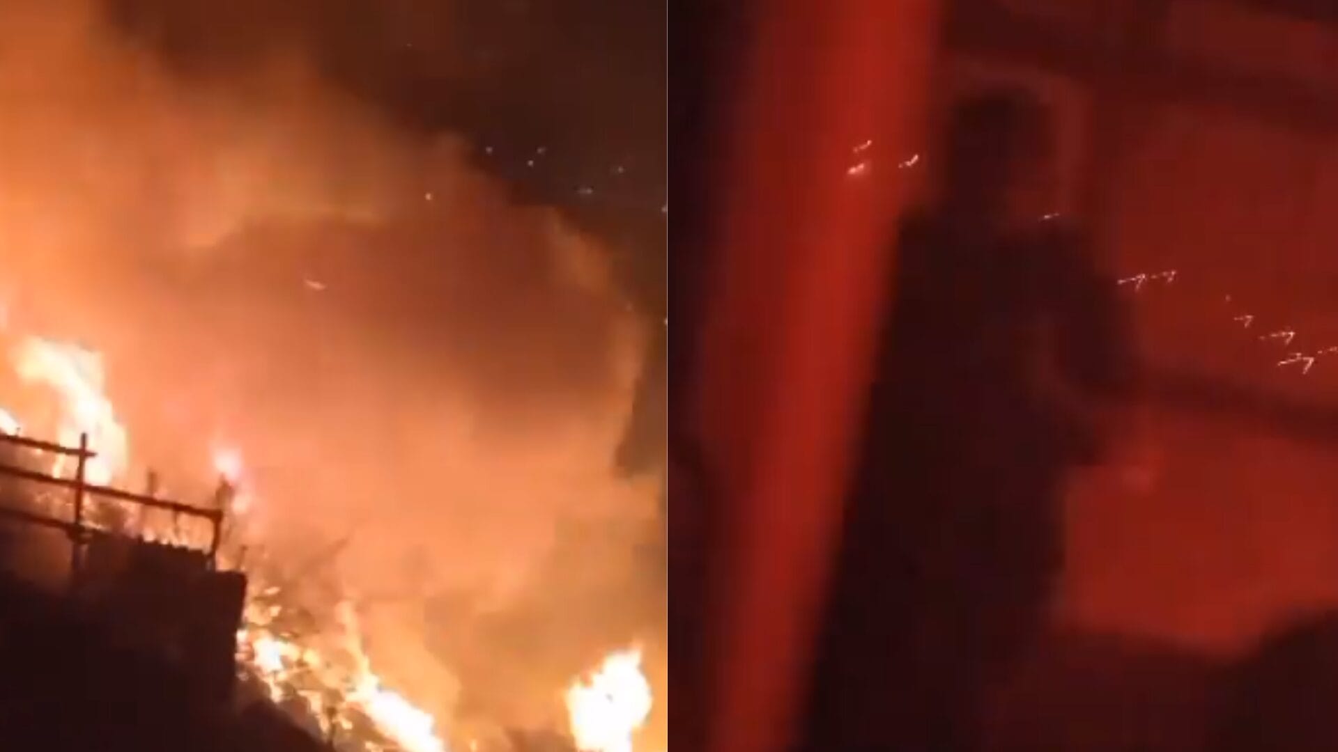 “¡Adiós, casita…!”: Vecino se despide de su hogar en medio del incendio en Valparaíso anoche