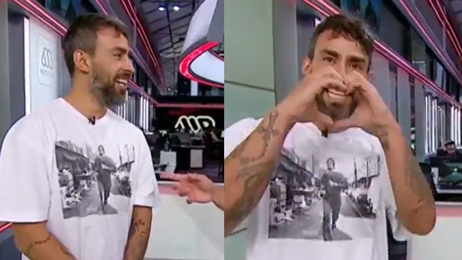 ¡En vivo y hasta con gesto! El romántico saludo que envió Jorge Valdivia a Maite Orsini por televisión