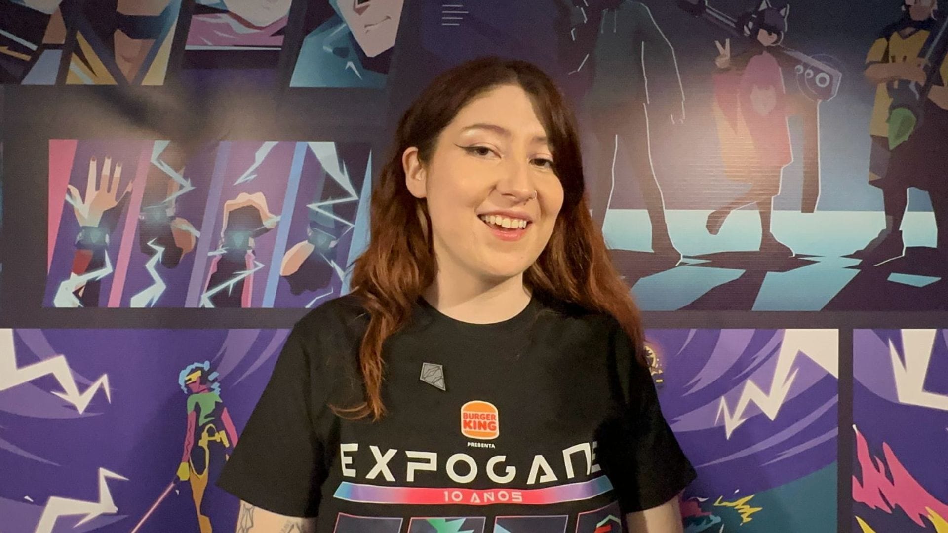 Laruchan, animadora de Expogame Concepción, relató sus inicios como creadora de contenido y su primera vez animando el evento
