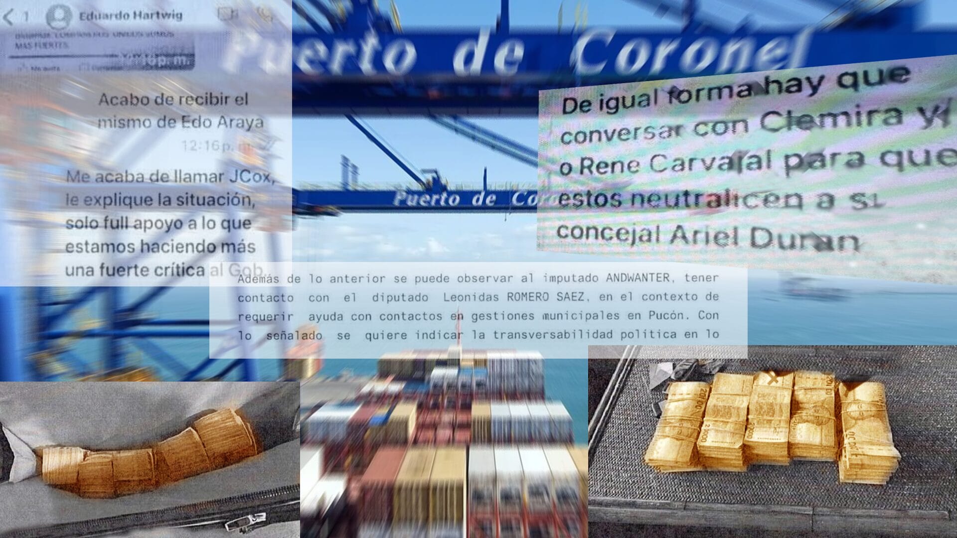 Caso Puerto Coronel: Ex presidente del directorio es sorprendido con fajos de $50 millones en efectivo y Fiscalía pone la lupa sobre diputado Romero