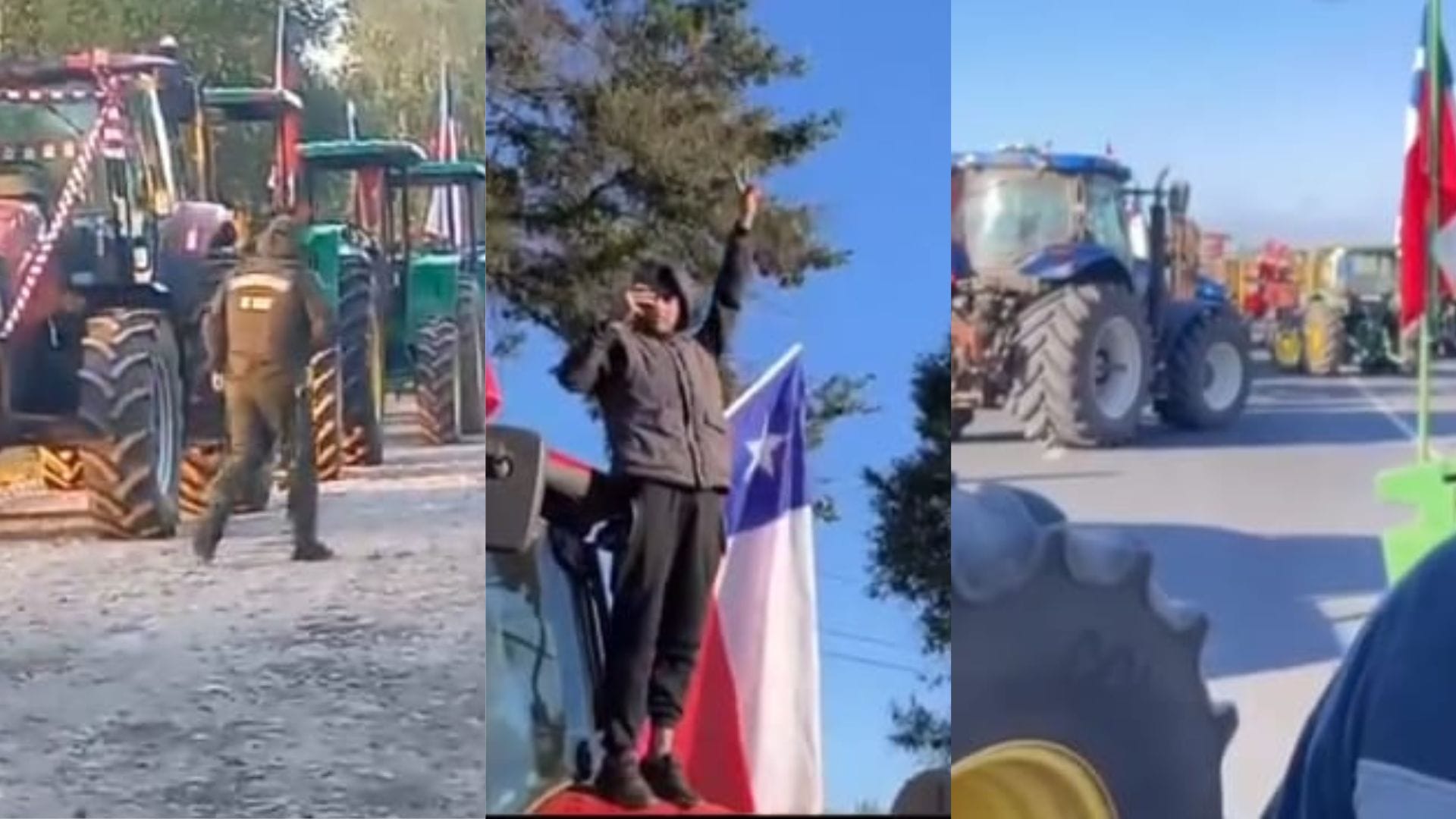“Estamos chatos que el Estado sea ausente”: Agricultores se movilizan cortando la ruta en la Región de La Araucanía