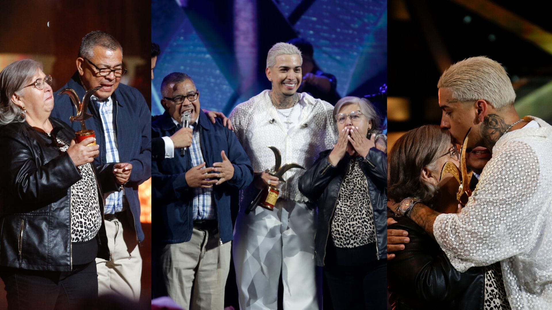Le entregaron la gaviota de oro: El emotivo momento que vivió Young Cister con sus padres en Viña