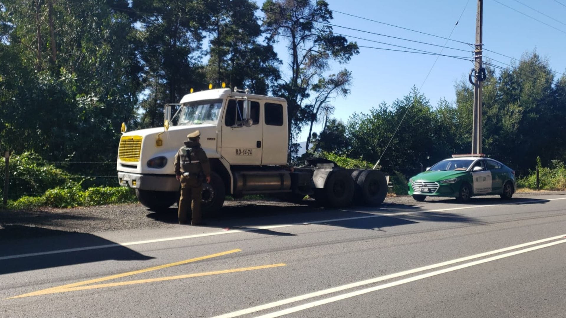 Detienen a tres delincuentes por robo de camión en San Pedro de la Paz