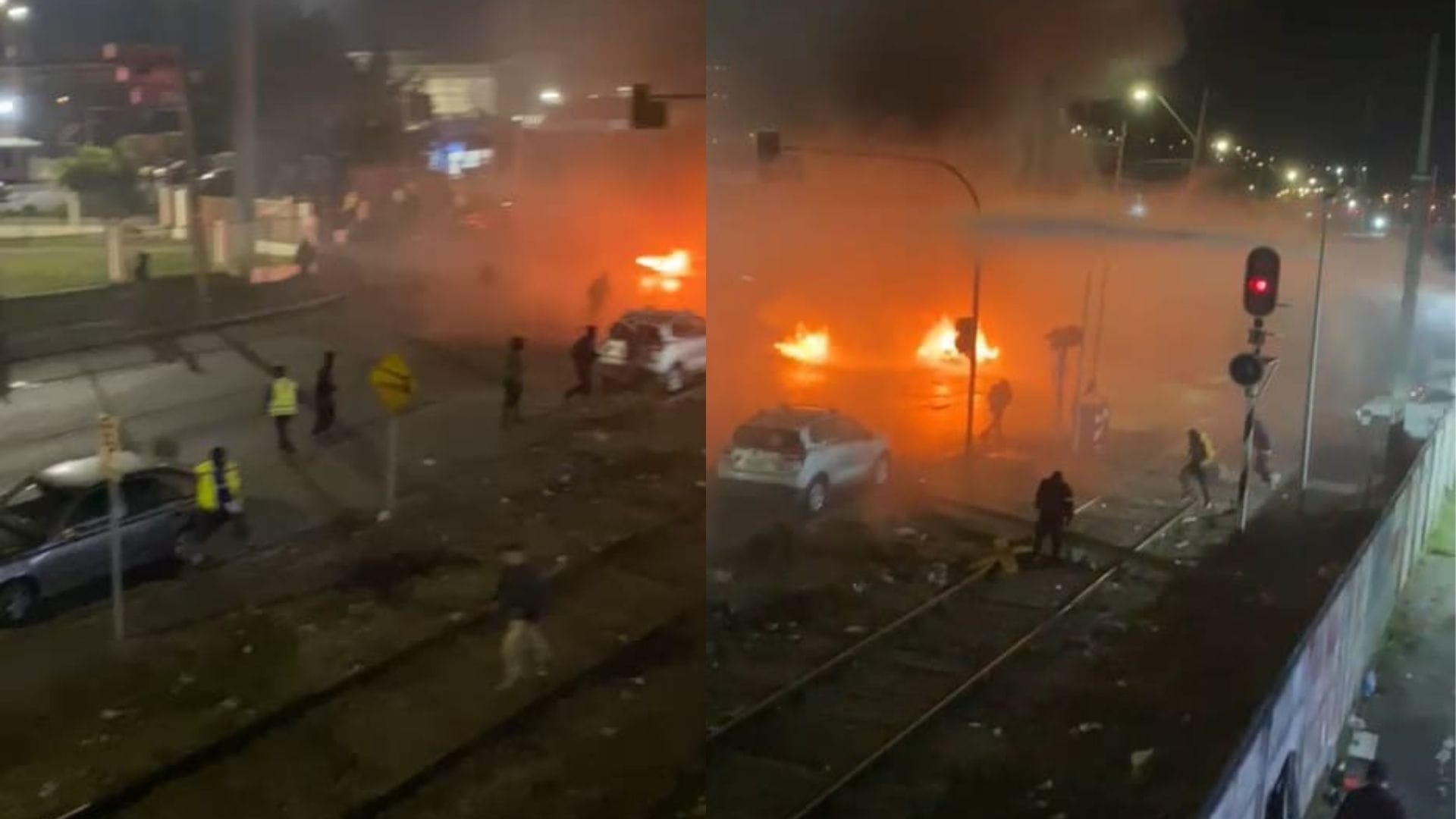 Trabajadores de Puerto Coronel protestan en rechazo a la aplicación de nueva política de consumo de alcohol y drogas