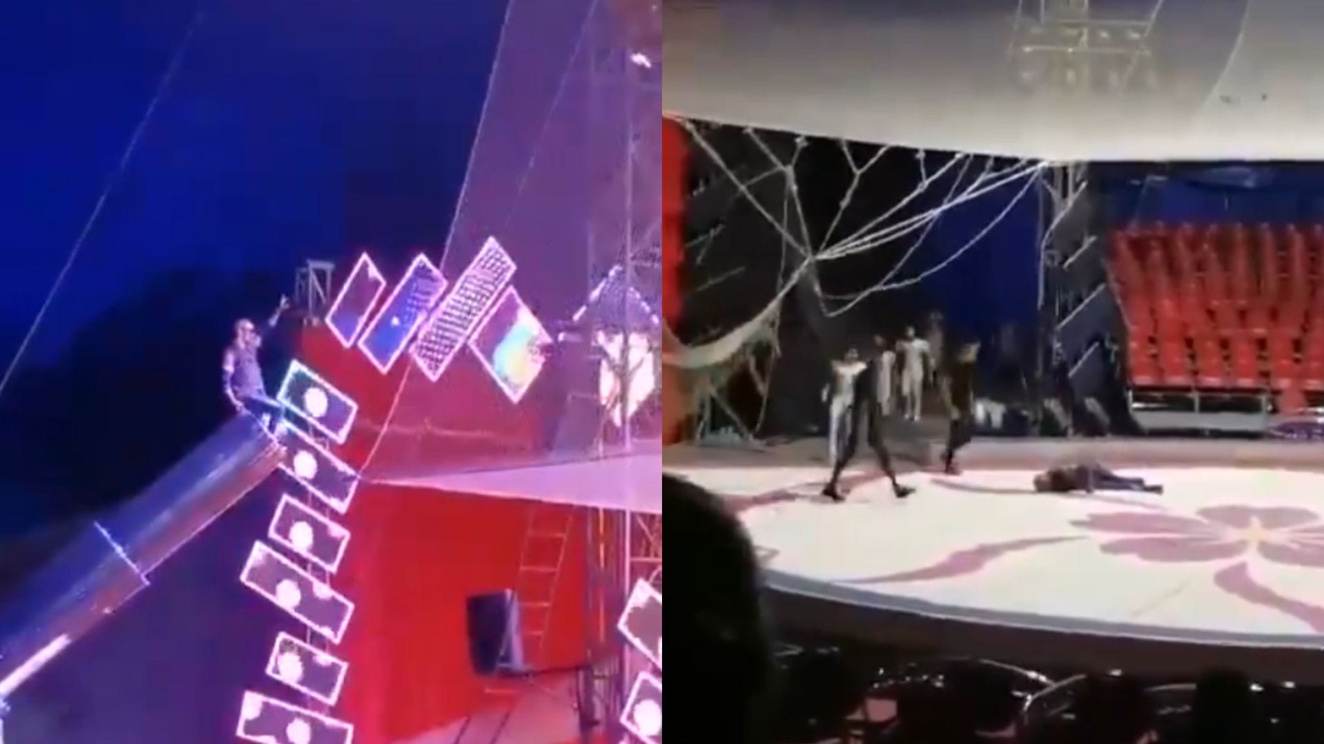 Hombre bala se estrella contra el piso al caer fuera de red de seguridad en circo de Antofagasta