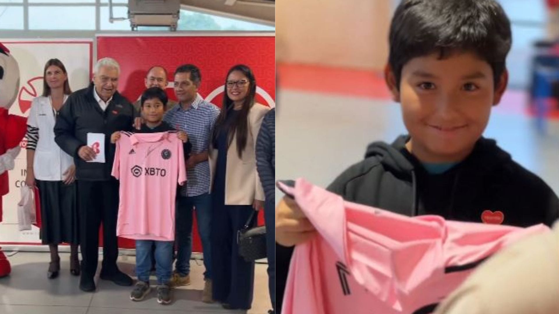 Don Francisco entrega camiseta firmada por Messi a niño de Concepción: Se recaudaron $48 millones para Teletón