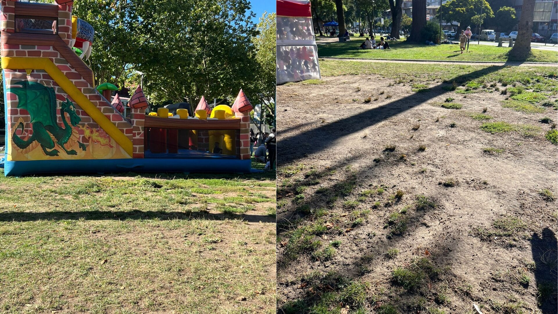 Daños millonarios al Parque Ecuador de Concepción: Presentan querella contra puestos ilegales y juegos no autorizados