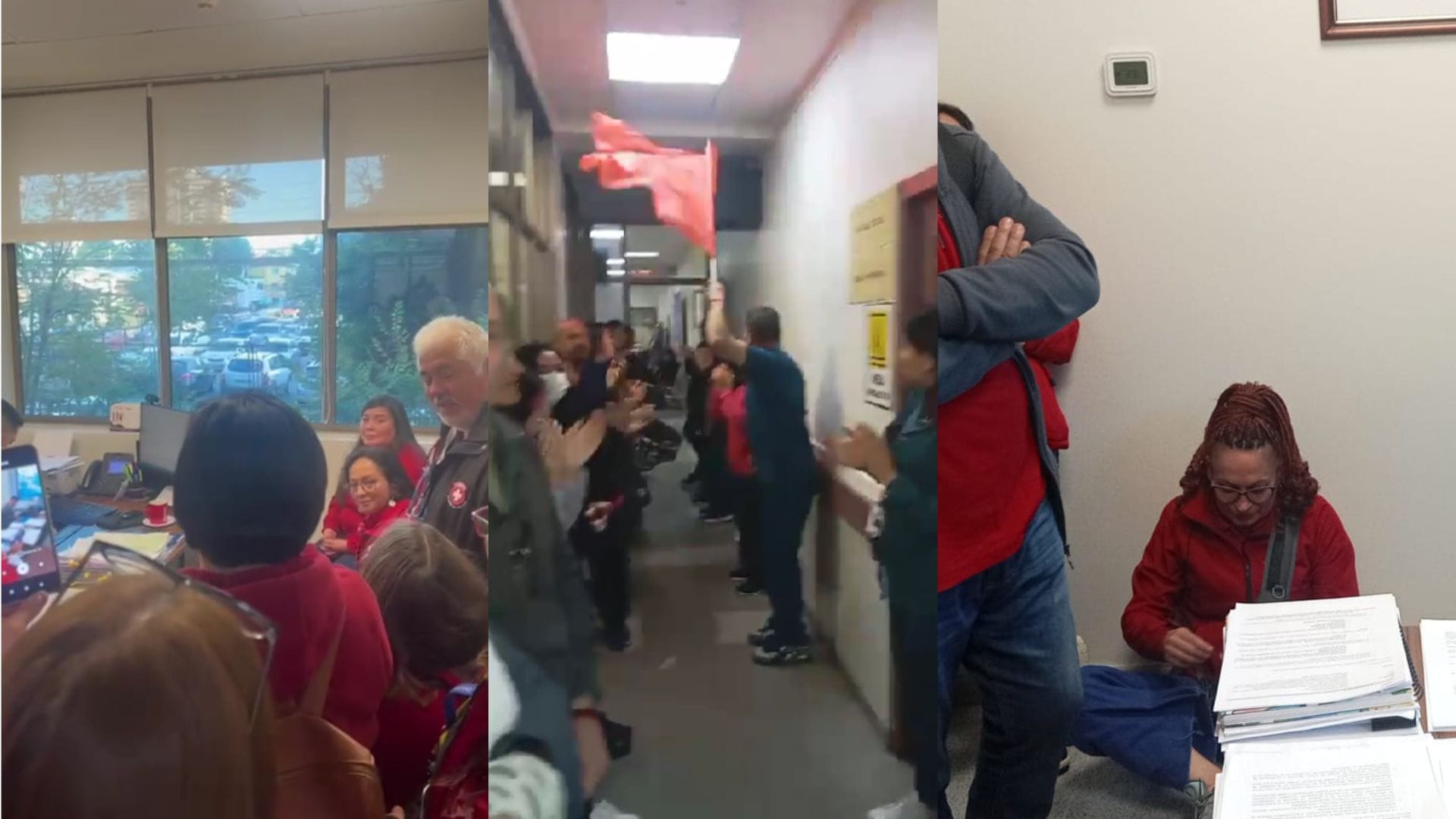 Trabajadores presionan al Hospital Traumatológico de Concepción con copamiento en oficinas