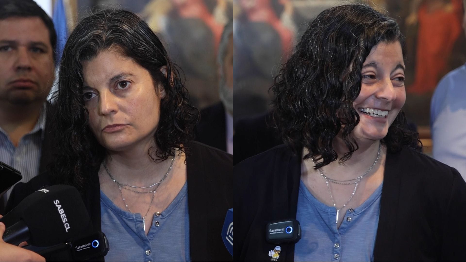 VIDEO | “Este edificio aguanta todo”: Fuerte sismo interrumpió conferencia de la delegada Dresdner en Concepción