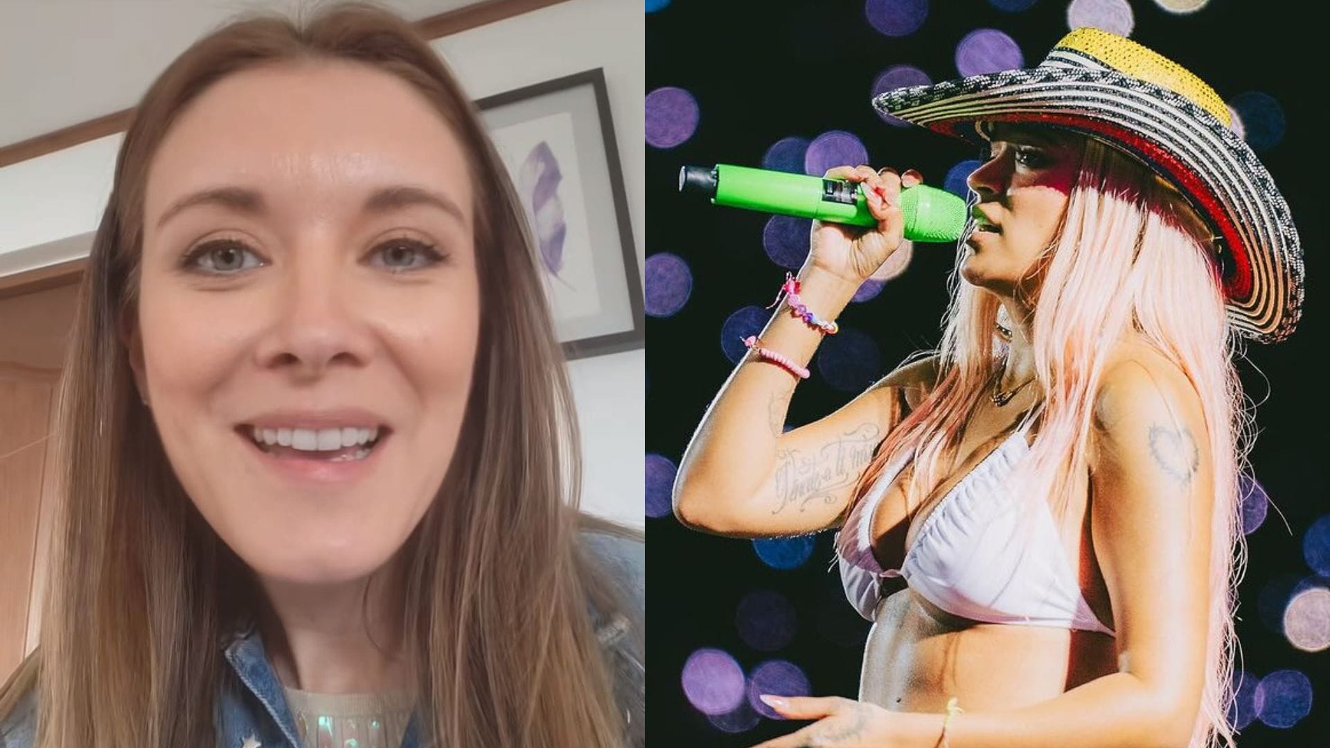 Carla Jara se emocionó con el mensaje que le dedicó Karol G: “Estoy en llamas…”