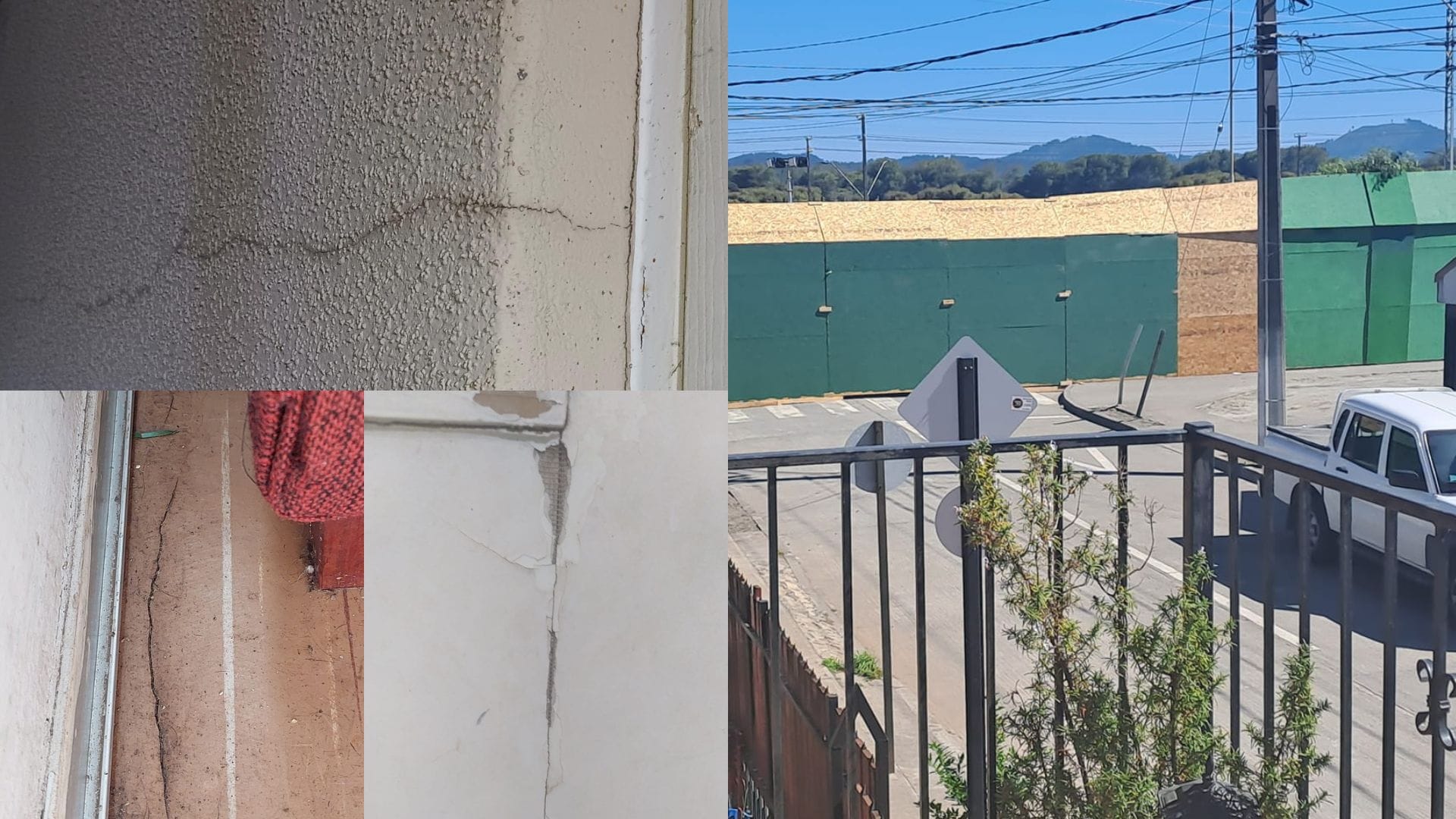 Grietas, vibraciones y accidentes: Vecinos del Puente Industrial en Hualpén denuncian efectos de las obras en su calidad de vida