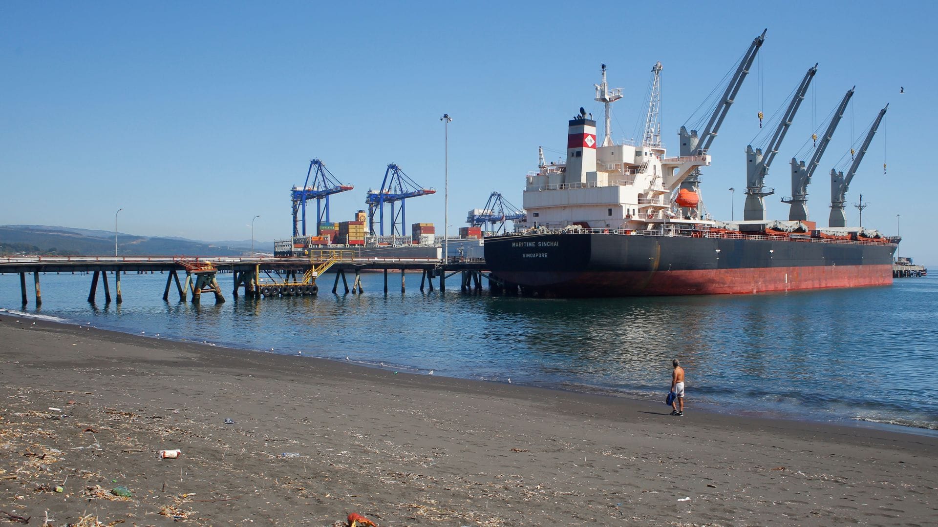 La batalla judicial por el Puerto Coronel revela la pérdida de un millón de toneladas de carga